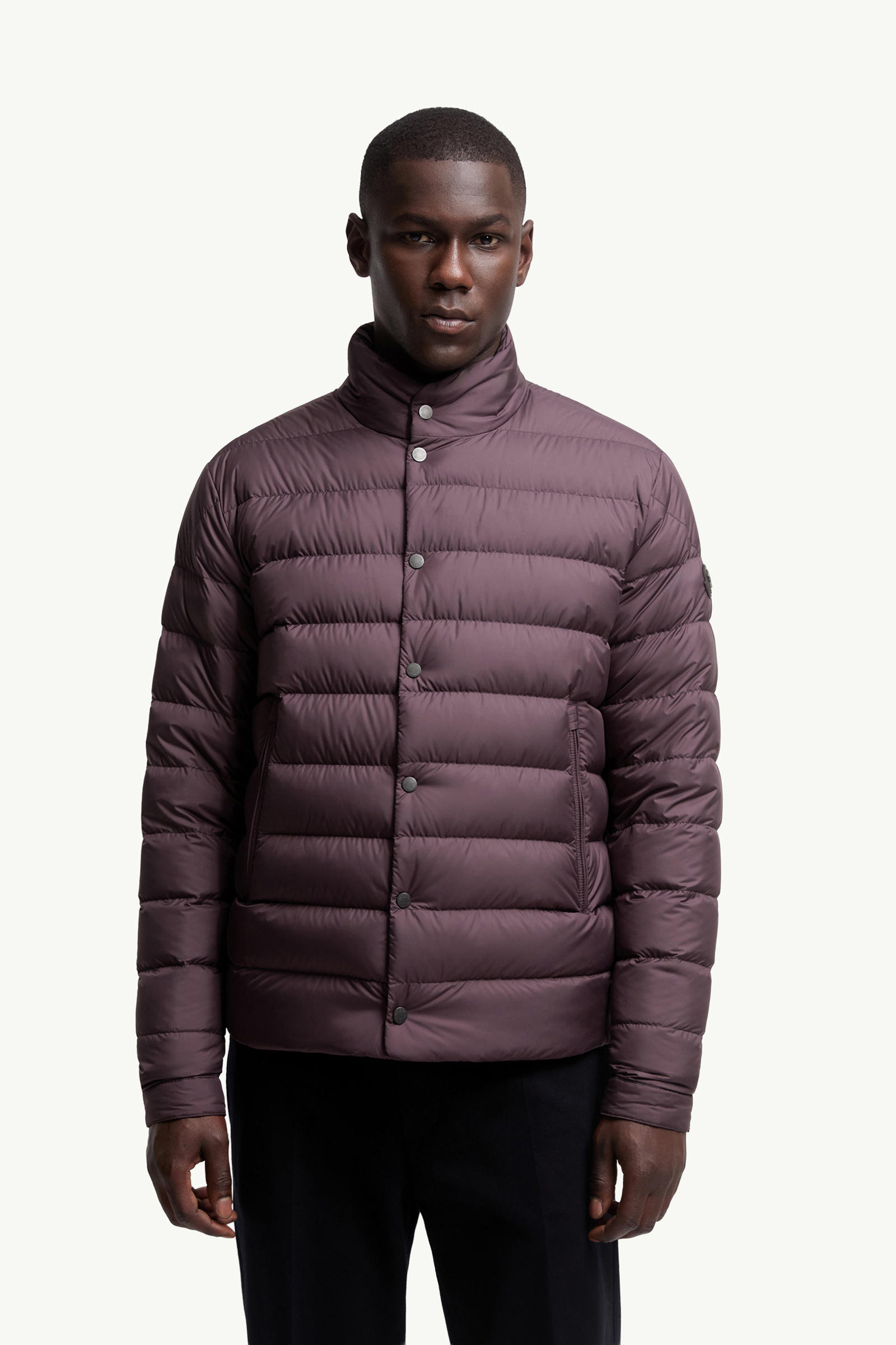 Lyco Short Down Jacket Men Burgundy Moncler 3
