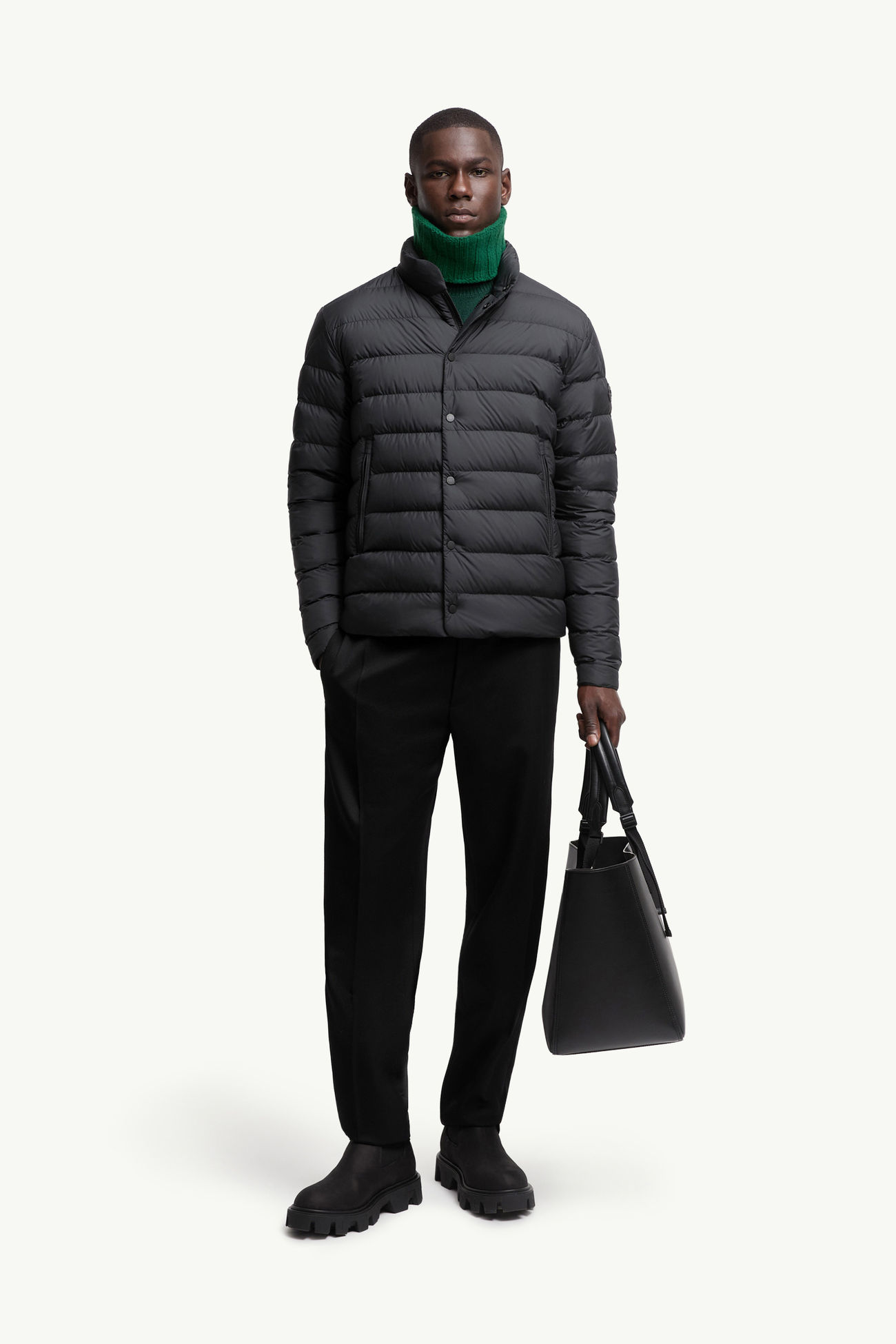 Lyco ショートダウンジャケット メンズ ブラック Moncler 0