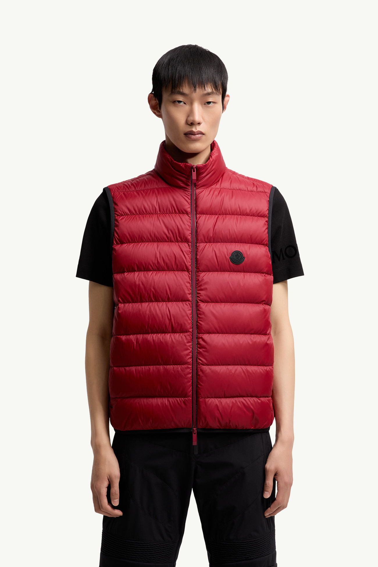 Chaleco plumífero Besne Hombre Rojo Oscuro Moncler 3