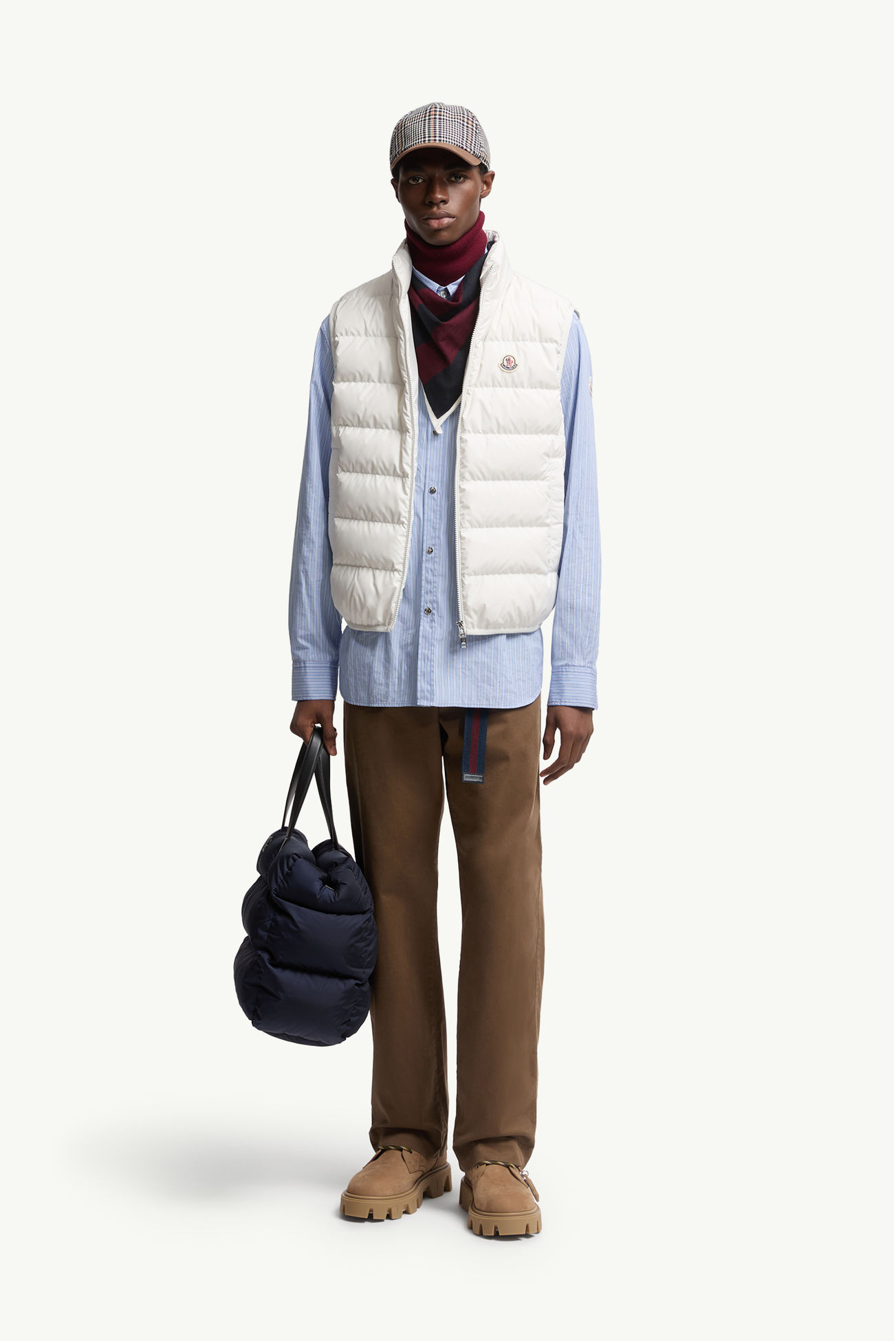 Contrin Daunenweste Herren Weiß Moncler 0