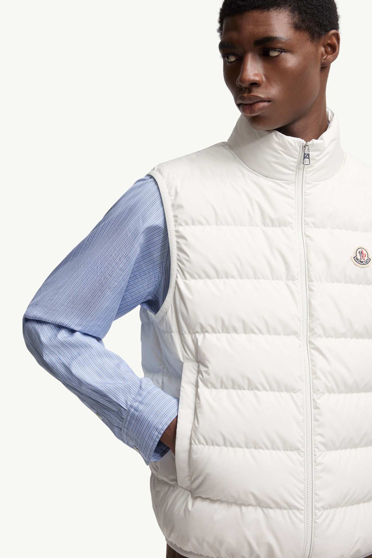Contrin Down Vest Men White Moncler 5