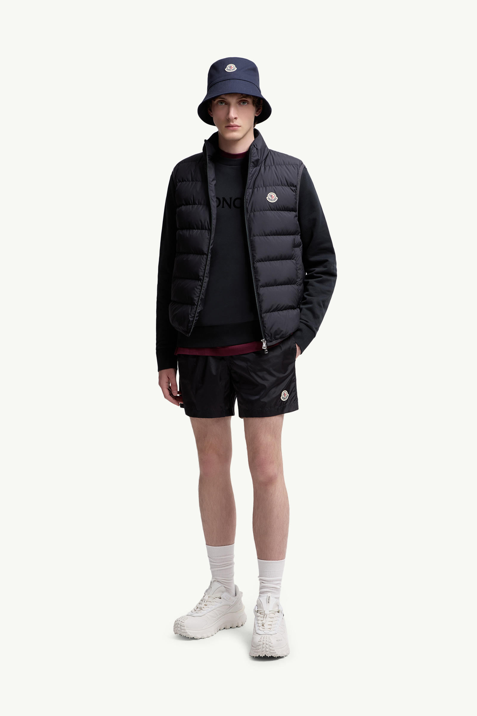 Contrin Down Gilet Men Navy Blue Moncler 0