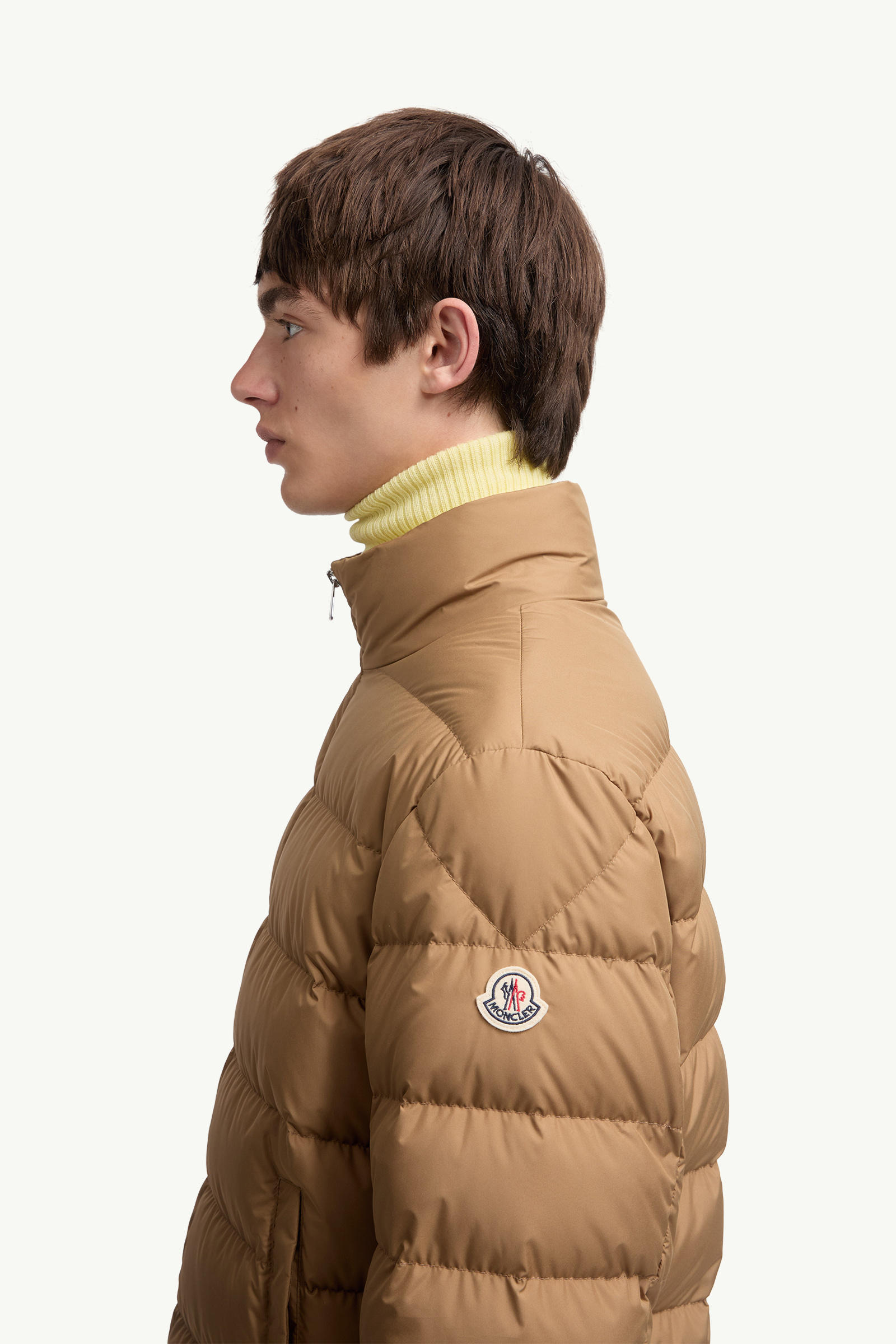 Baudinet Short Down Jacket Men Beige Moncler 1