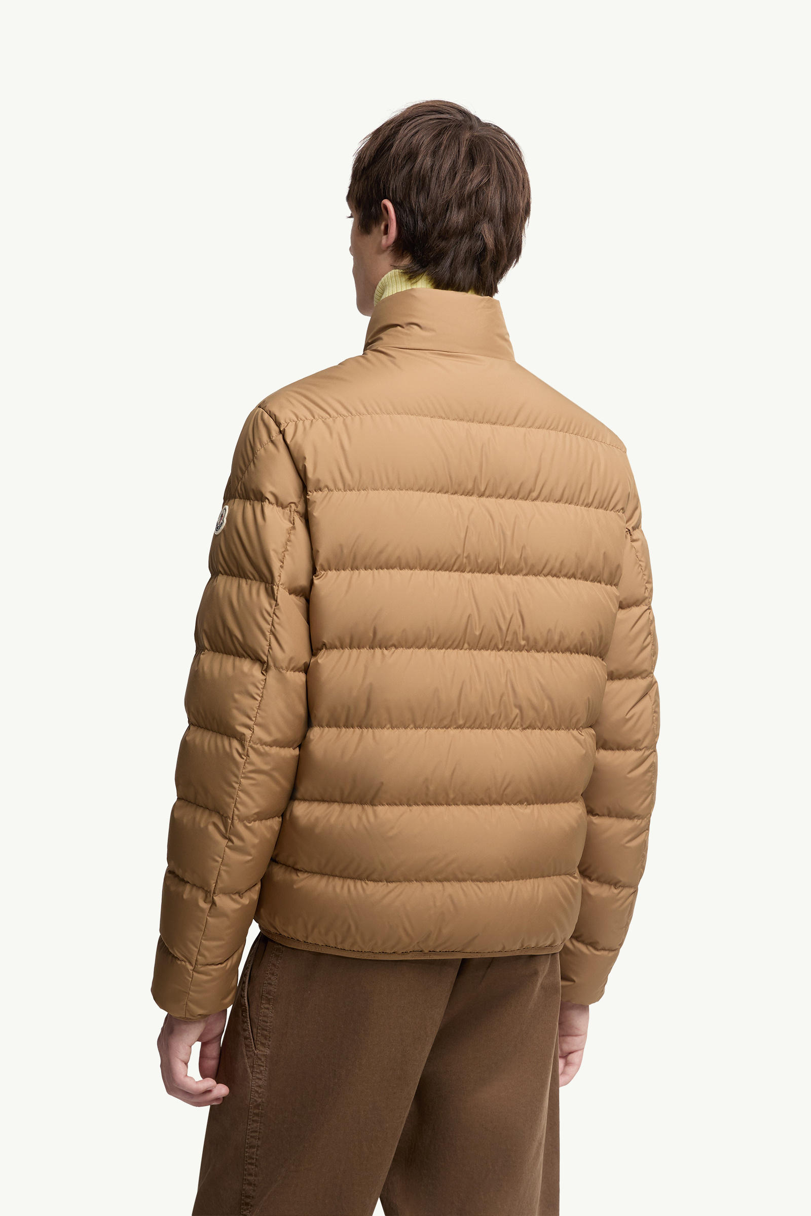 Baudinet Short Down Jacket Men Beige Moncler 4