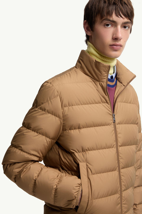 Baudinet Short Down Jacket Men Beige Moncler 5