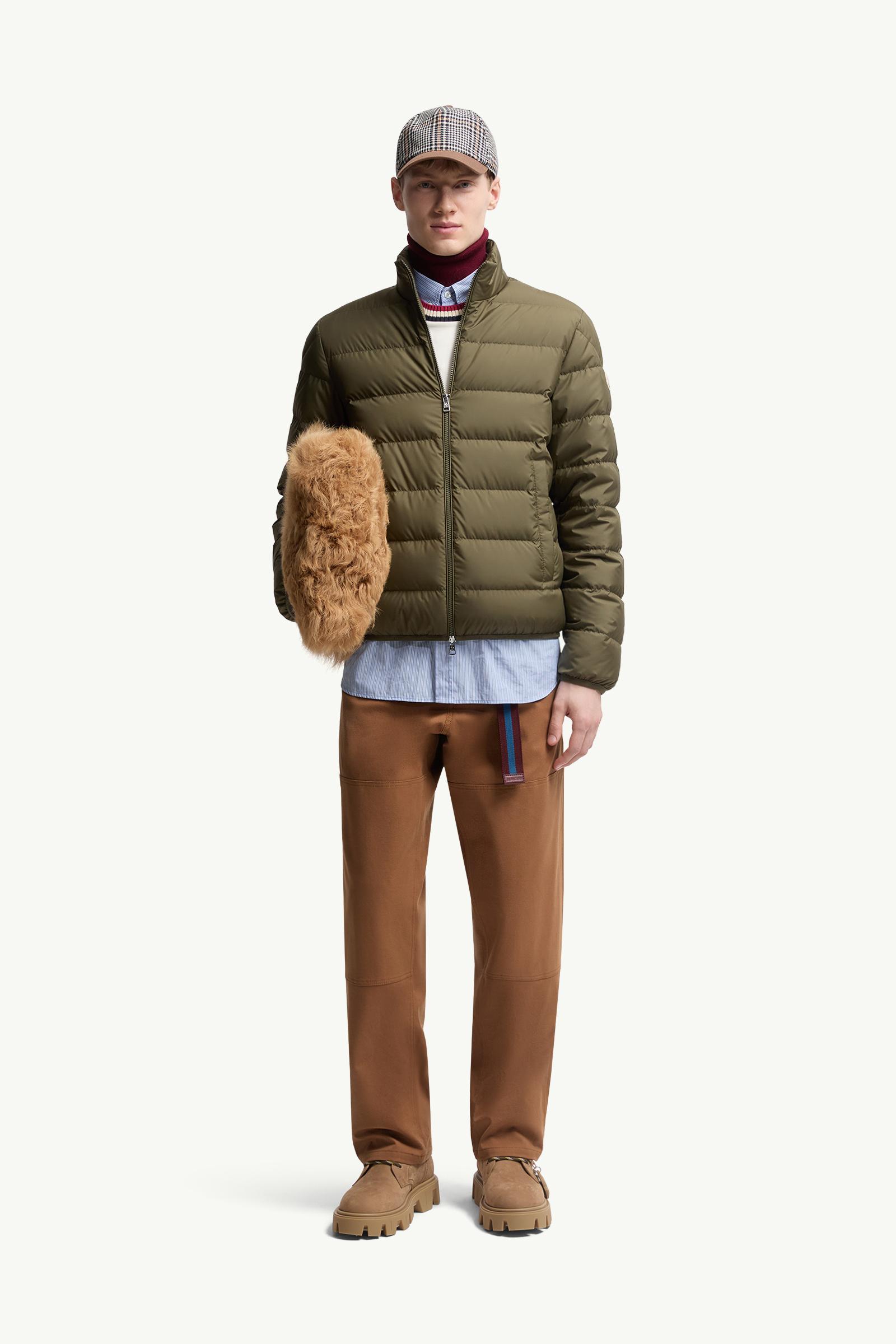 Olive Green Baudinet Short Down Jacket - Short Down Jackets