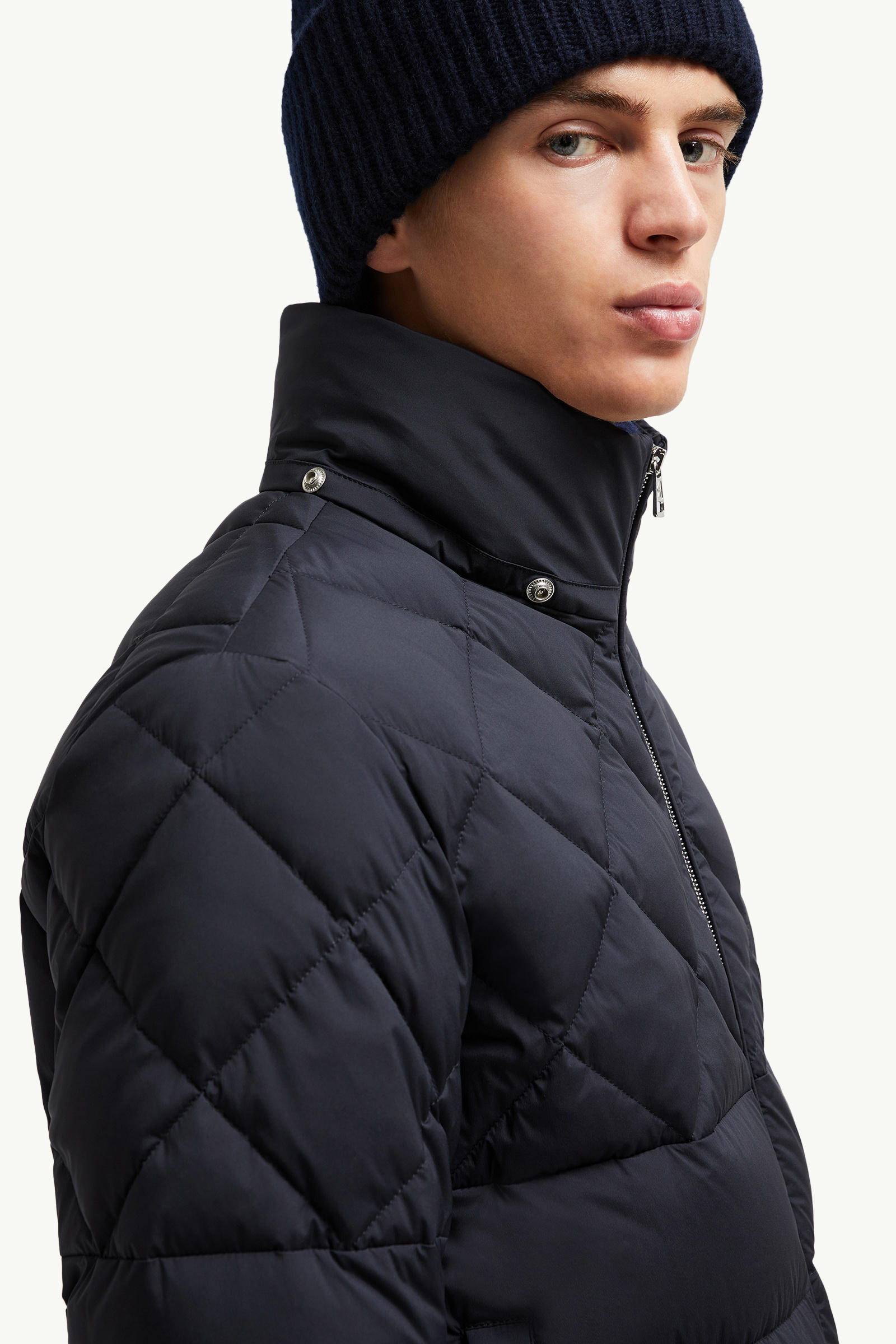 Doudoune courte à capuche Cecaud Hommes Bleu marine Moncler 7