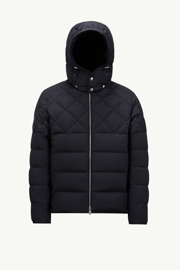 Cecaud Hooded Short Down Jacket Men Navy Blue Moncler 2