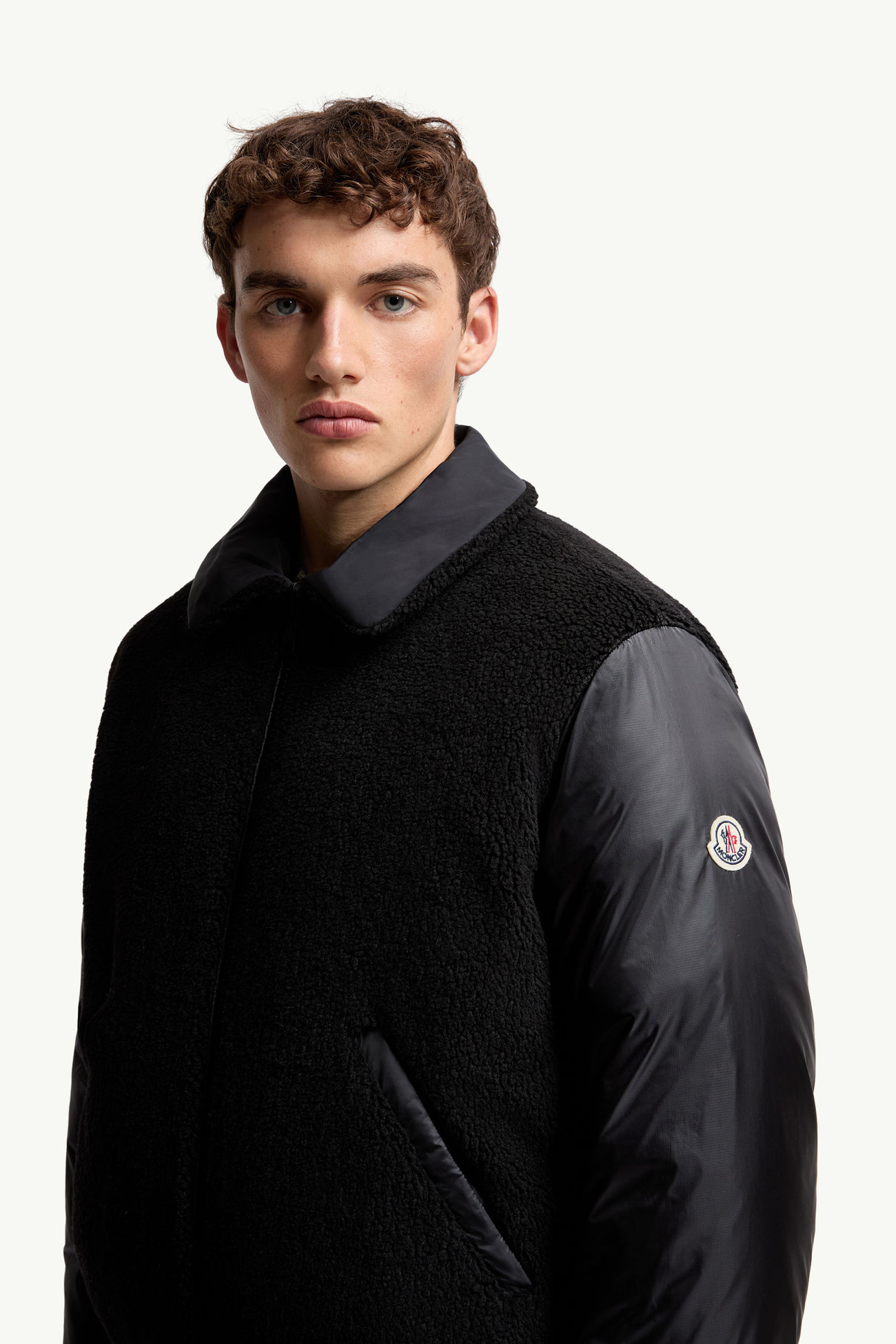 Maulevrier男士双面泰迪绒飞行员夹克外套 男士 黑色 Moncler 1