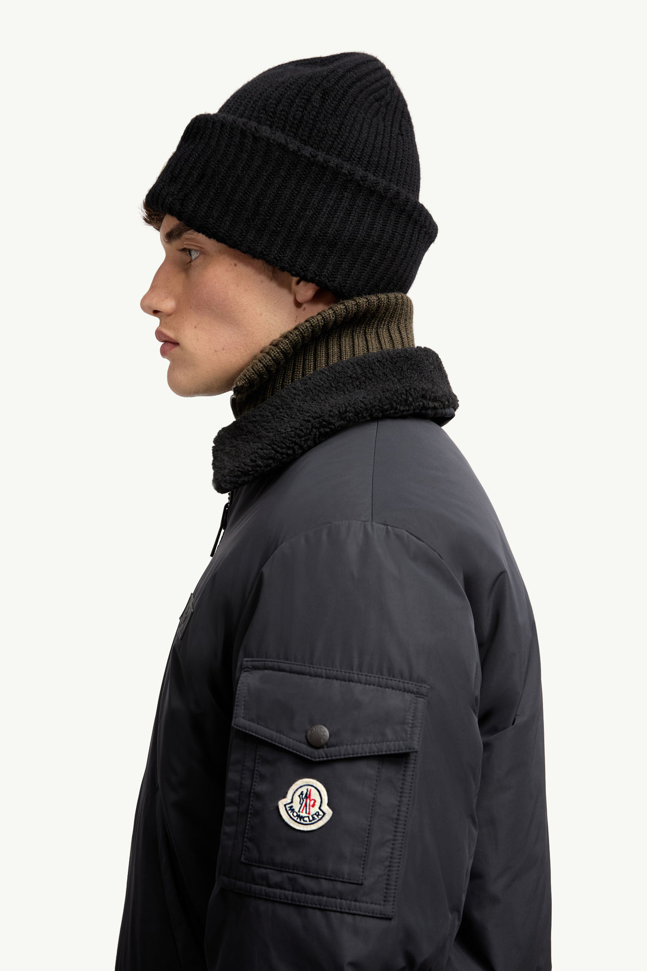 Veste aviateur réversible en teddy Maulevrier Hommes Noir Moncler 6
