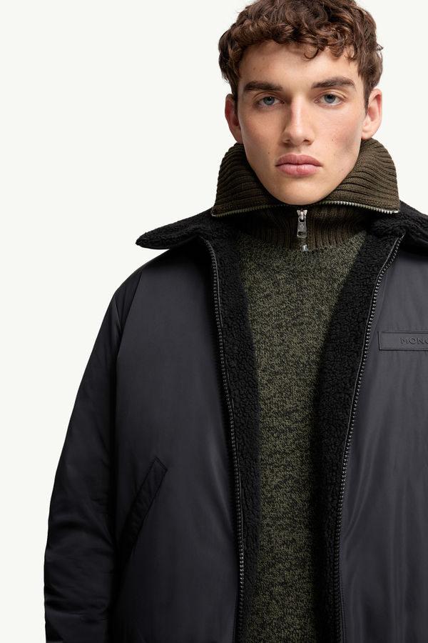 Maulevrier Reversible Teddy Aviator Jacket Men Black Moncler 7