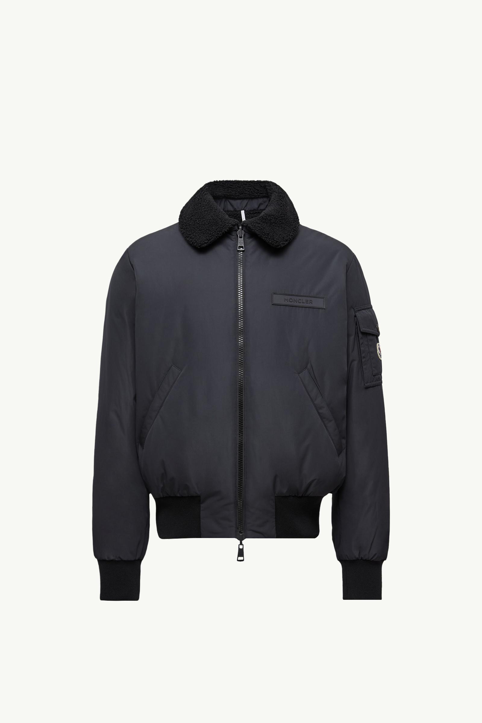 MONCLER maページ Black Maulevrier Reversible Teddy Aviator Jacket - Short Down