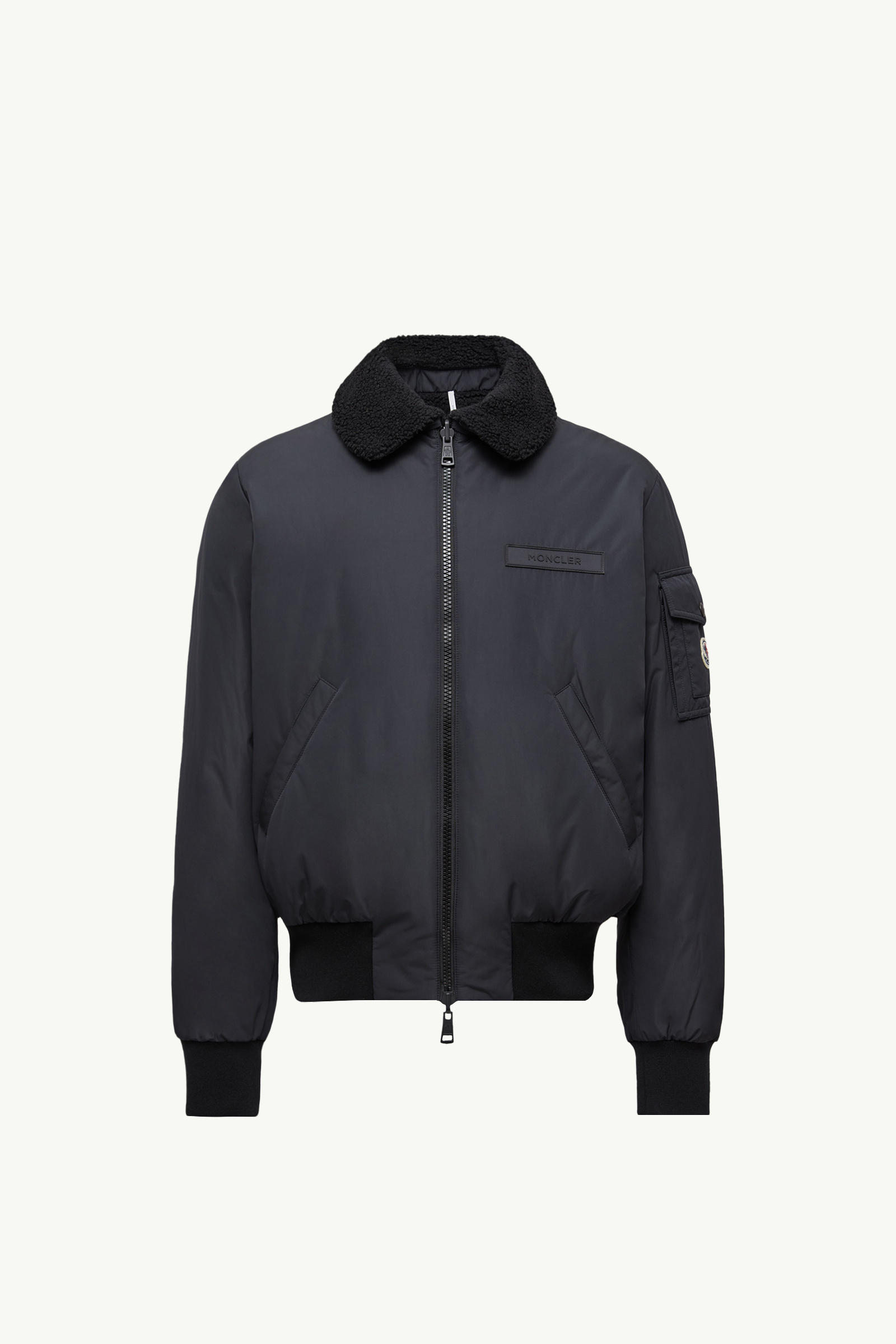 Maulevrier Reversible Teddy Aviator Jacket Men Black Moncler 2