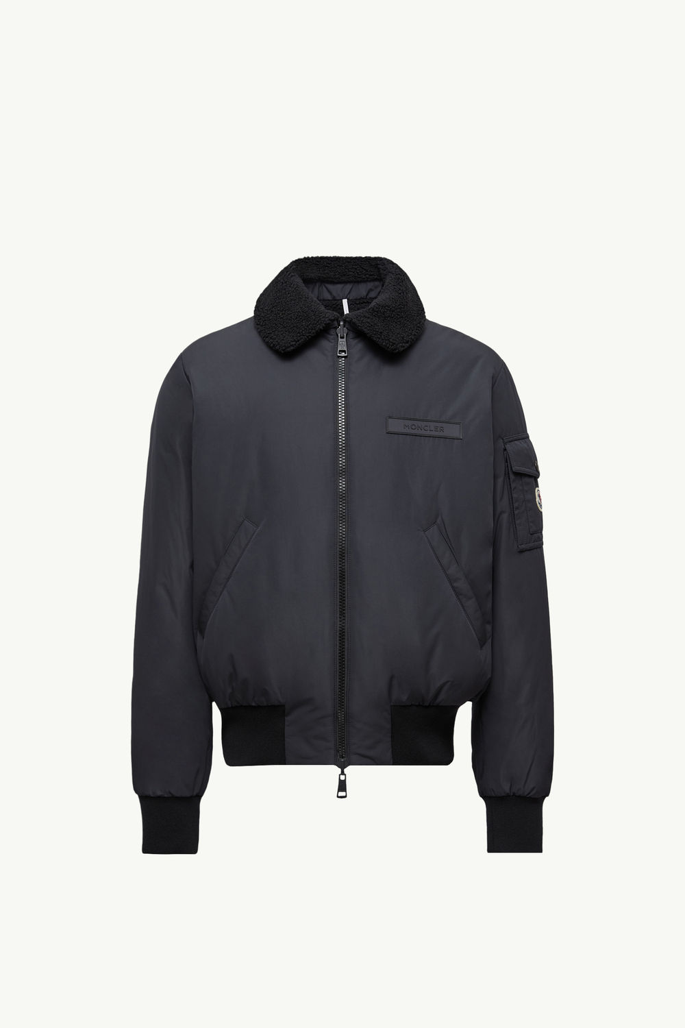 Maulevrier wendbare Fliegerjacke aus Teddystoff Herren Schwarz Moncler 2