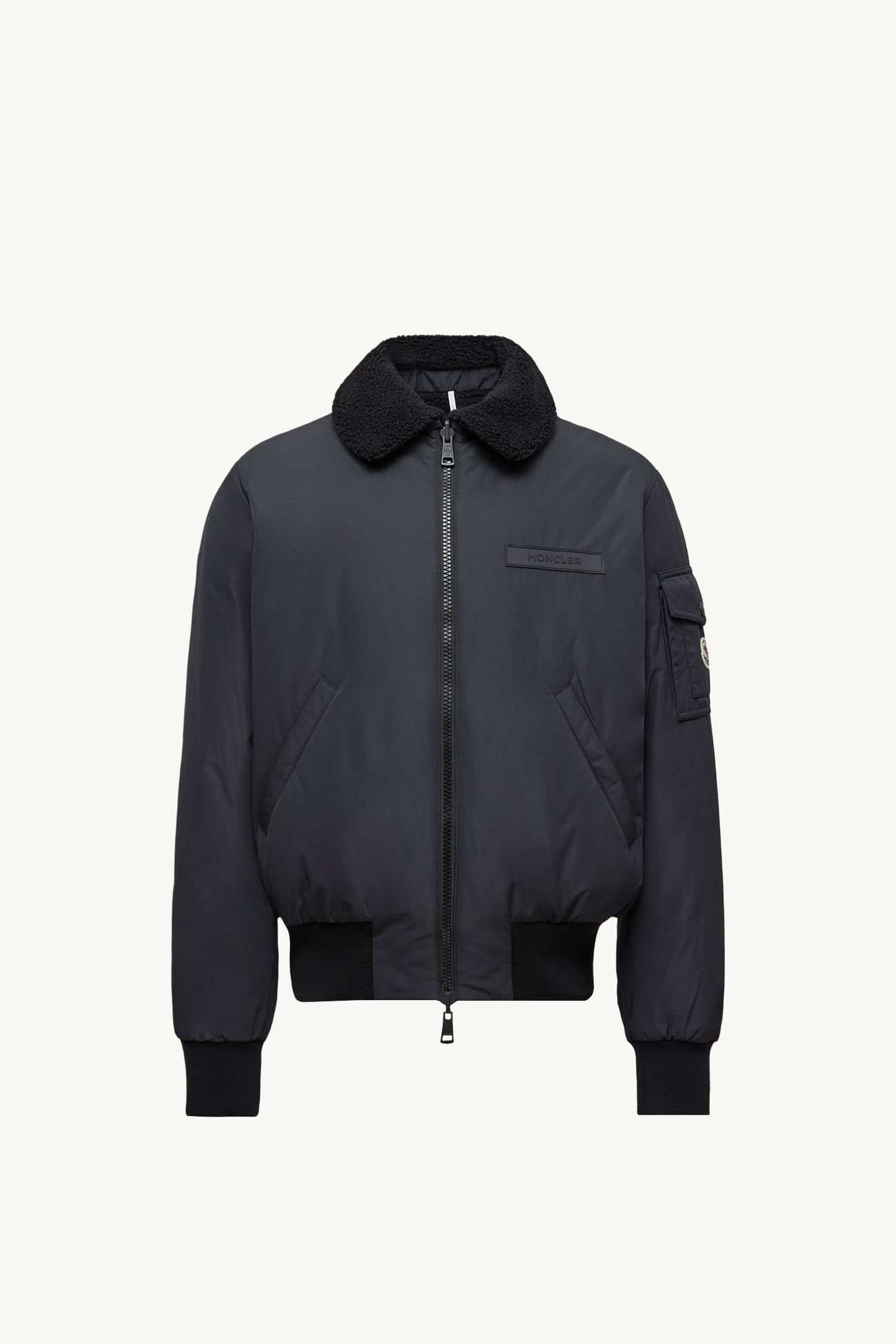 Maulevrier男士双面泰迪绒飞行员夹克外套 男士 黑色 Moncler 2