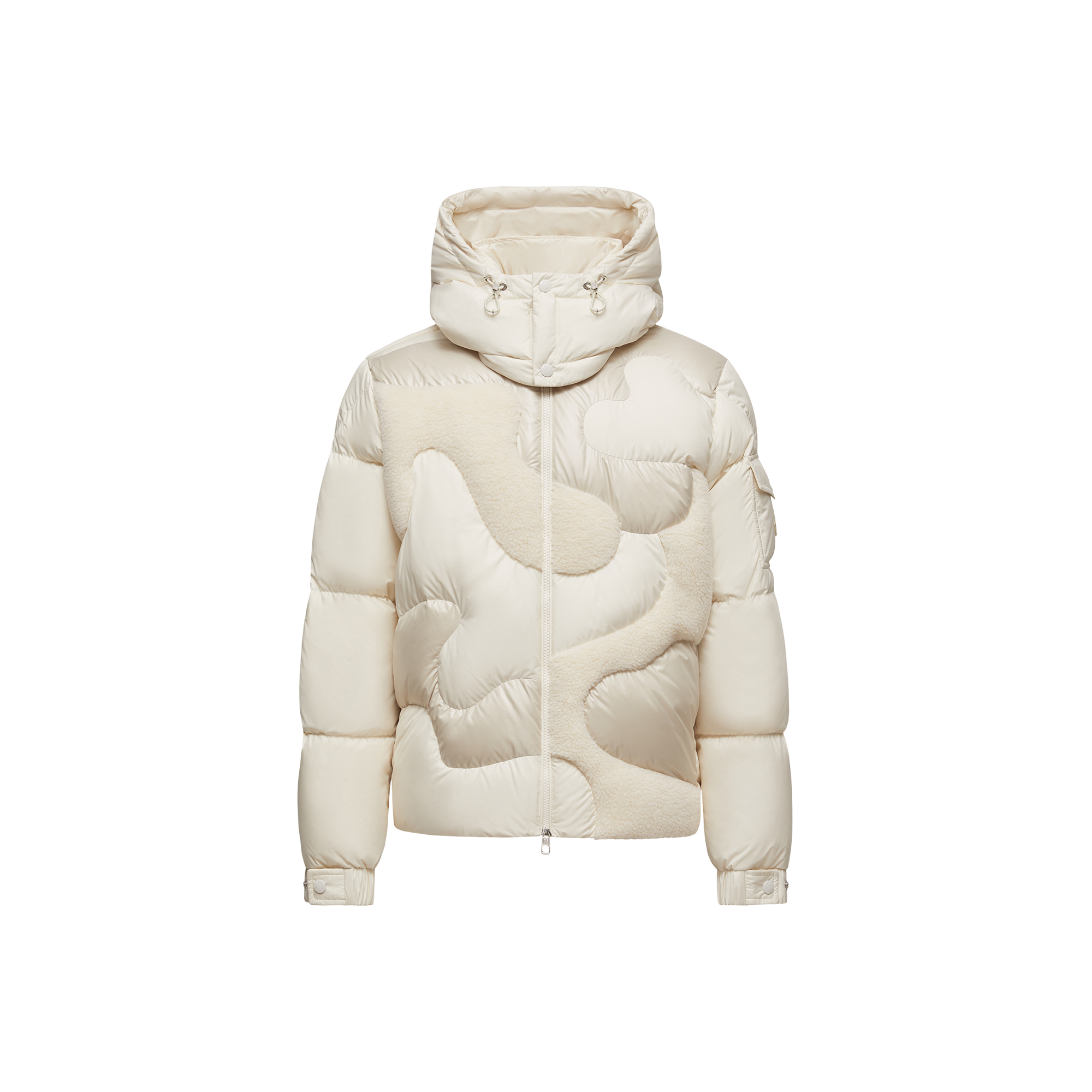 MONCLER COLLECTION Men's Short Down Jacket - White - Size 4
