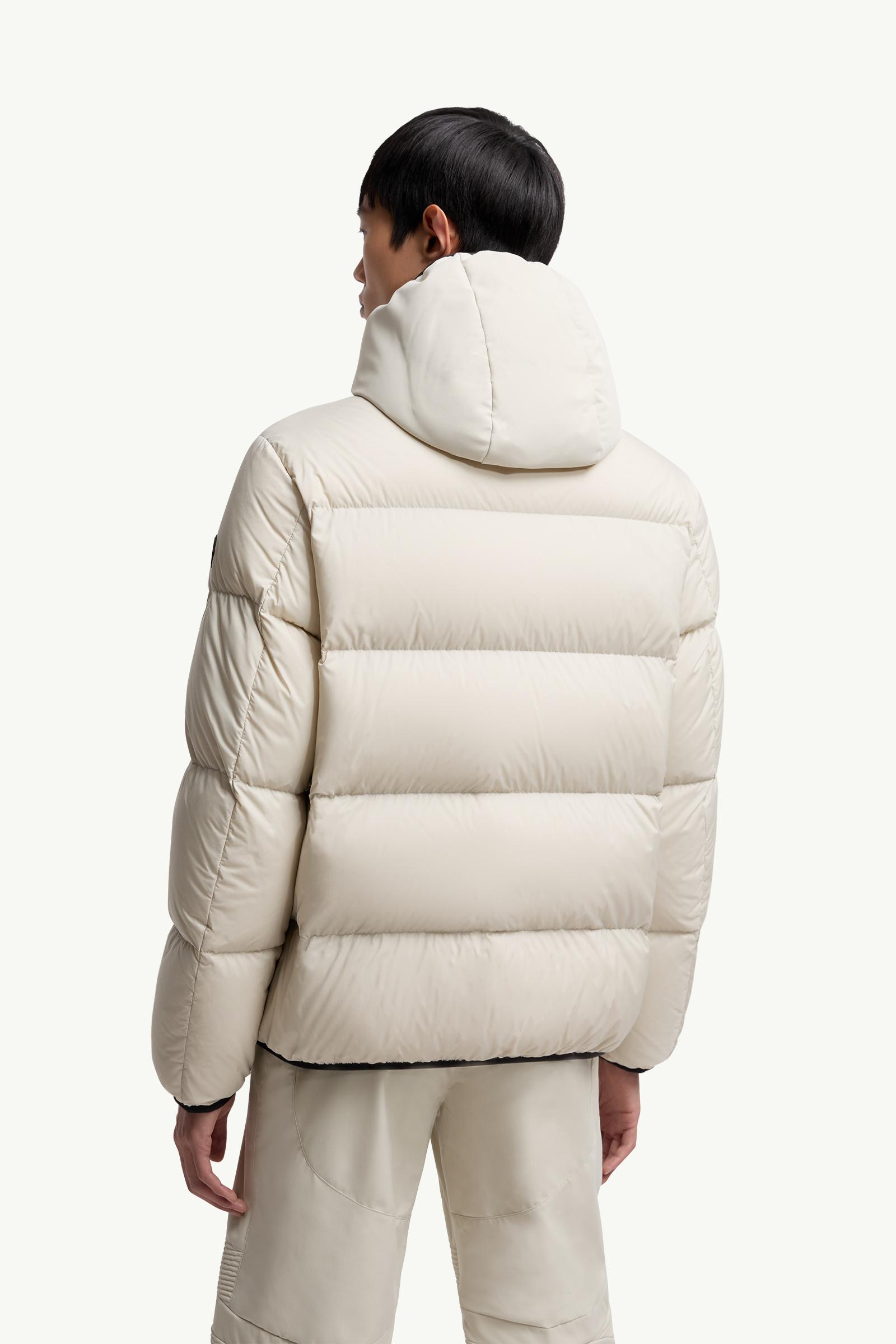 Stone Grey Forez Hooded Short Down Jacket - Short Down Jackets for