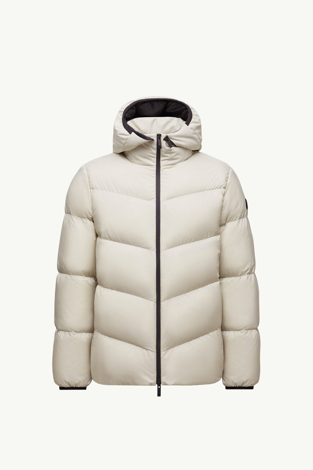 Forez Hooded Short Down Jacket Men Stone Gray Moncler 2