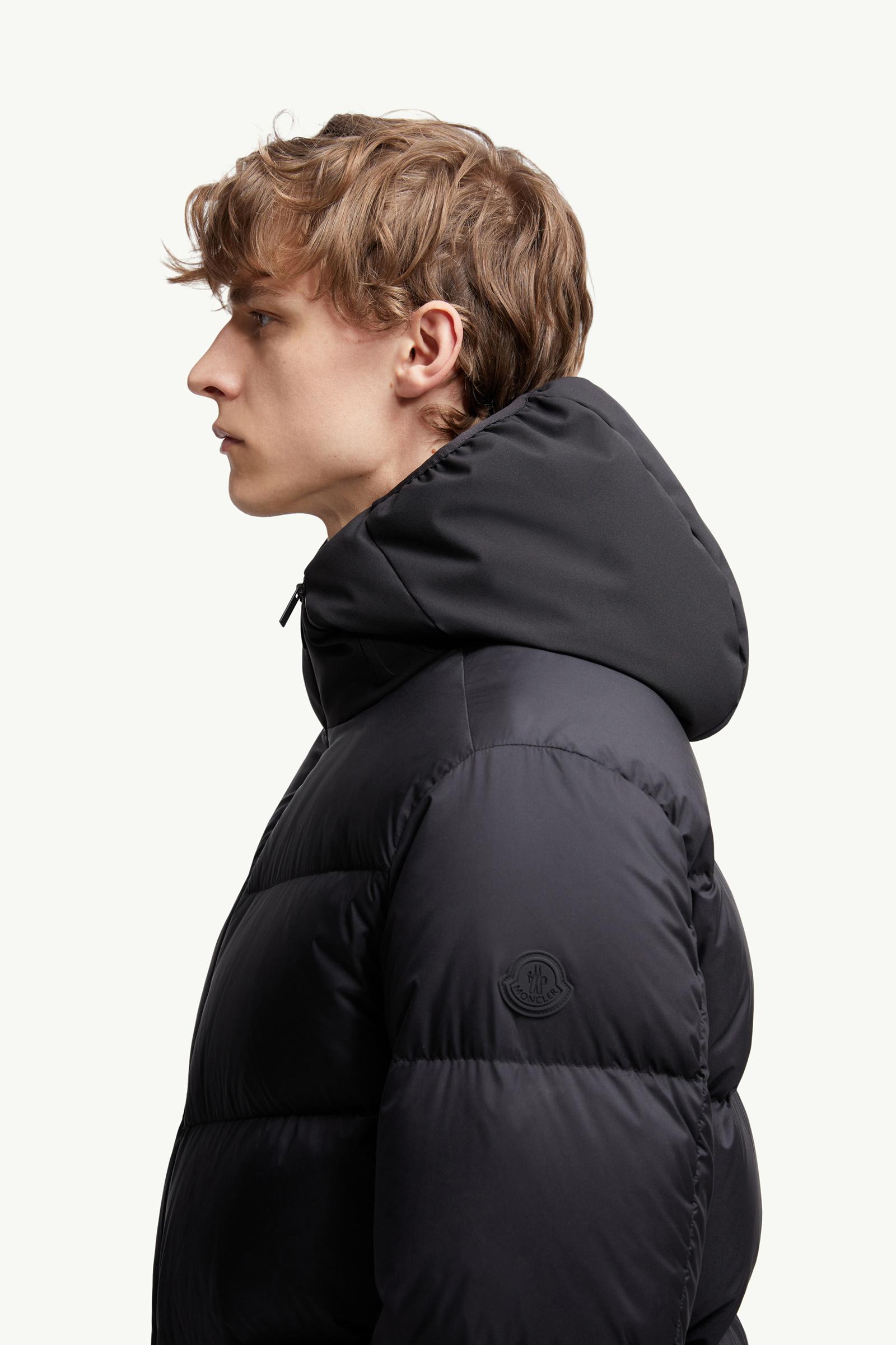 Forez Hooded Short Down Jacket Men Black Moncler 1