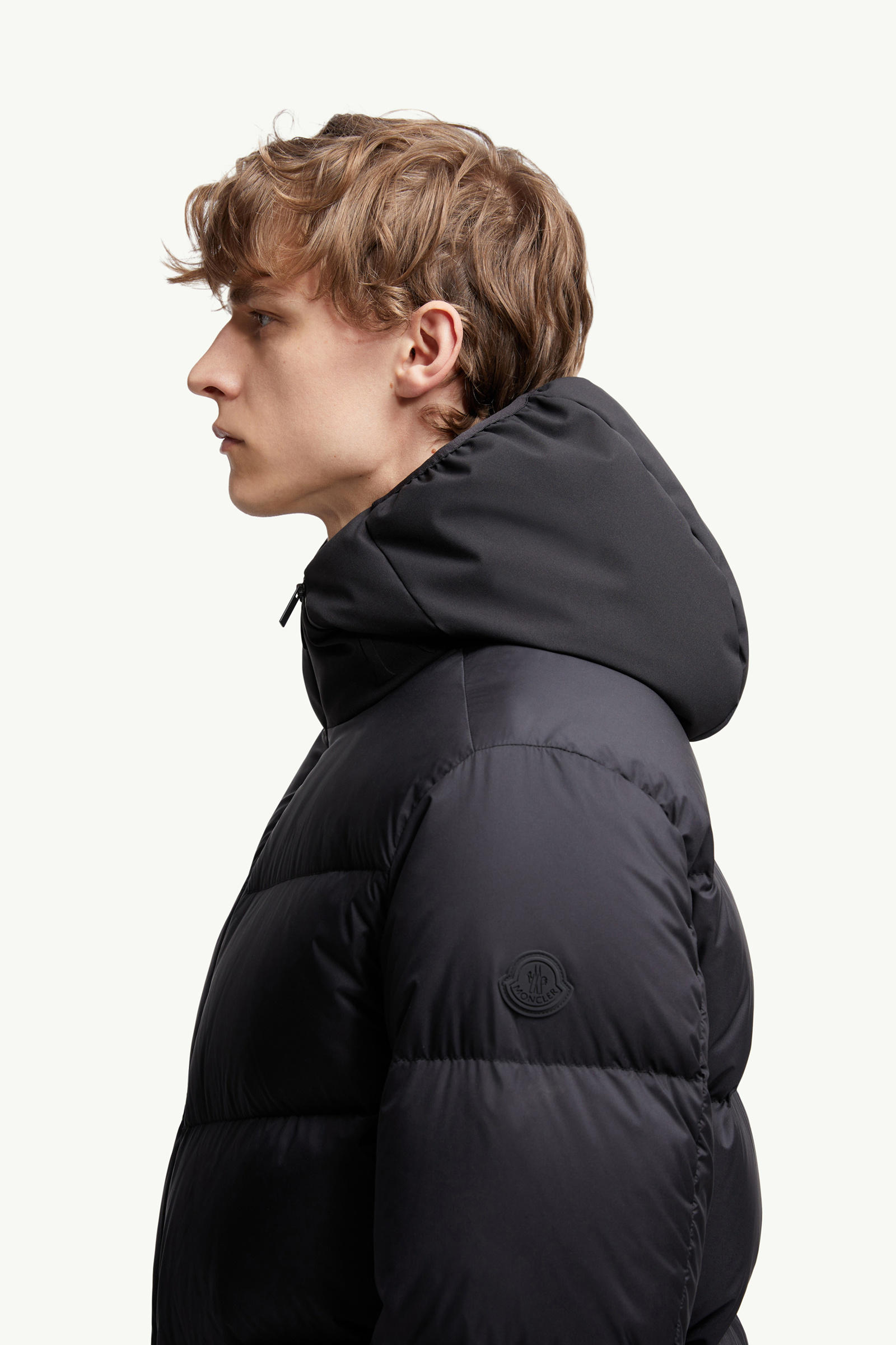 Forez Hooded Short Down Jacket Men Black Moncler 1