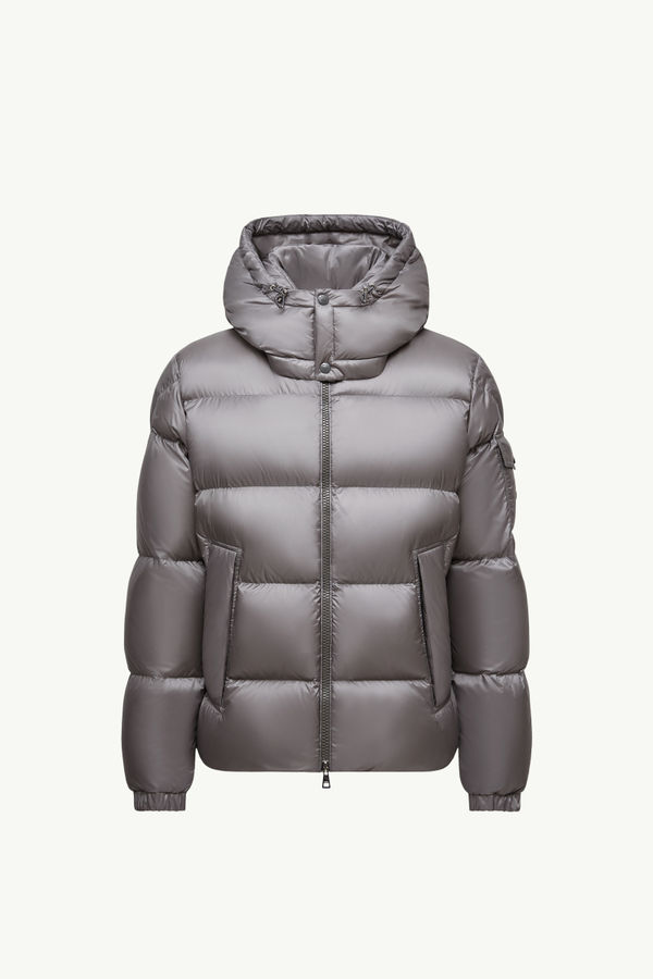 Couyere Hooded Short Down Jacket Men Gray Moncler 2