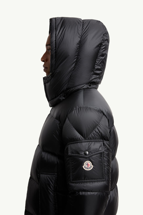 Couyere Hooded Short Down Jacket Men Black Moncler 1