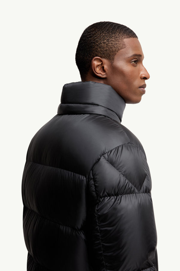 Couyere Hooded Short Down Jacket Men Black Moncler 5