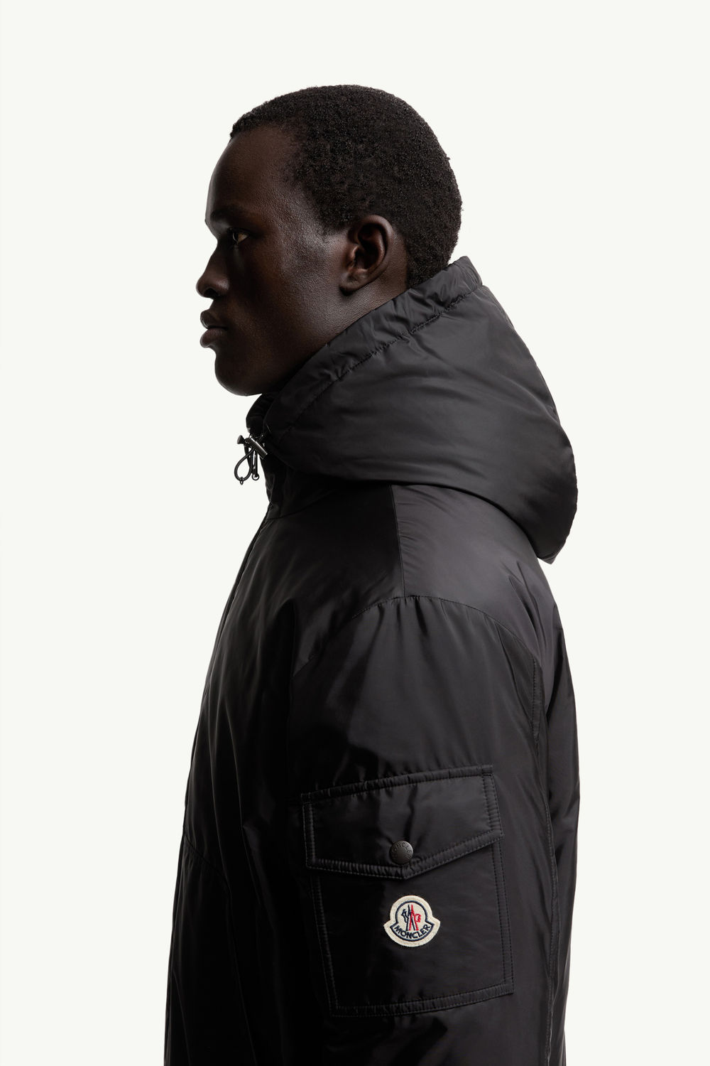 Poiliot Hooded Short Down Jacket Men Black Moncler 1