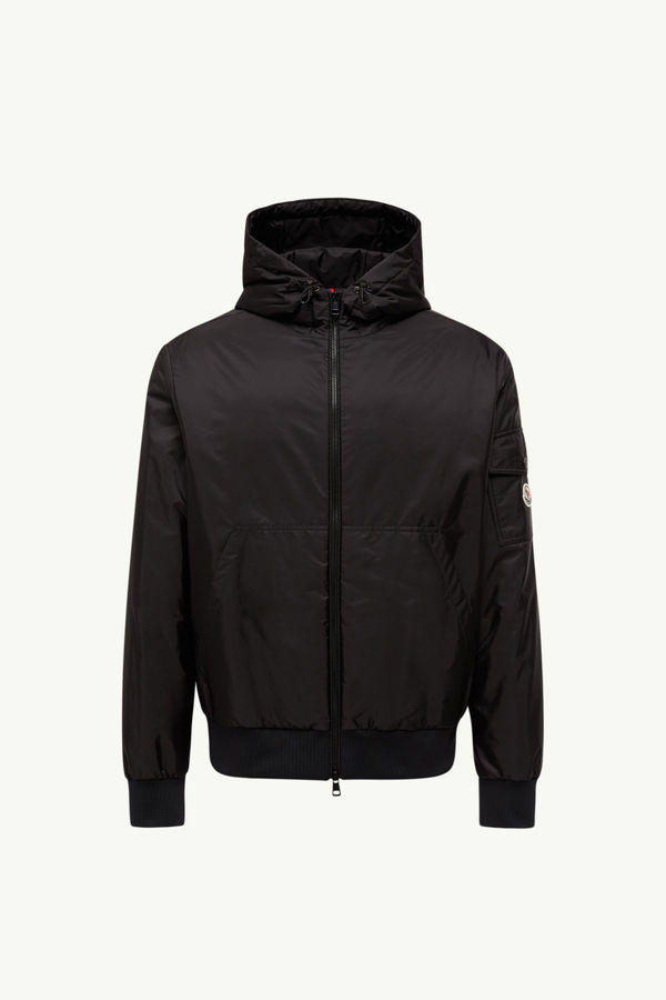 Poiliot kurze Daunenjacke mit Kapuze Herren Schwarz Moncler 2