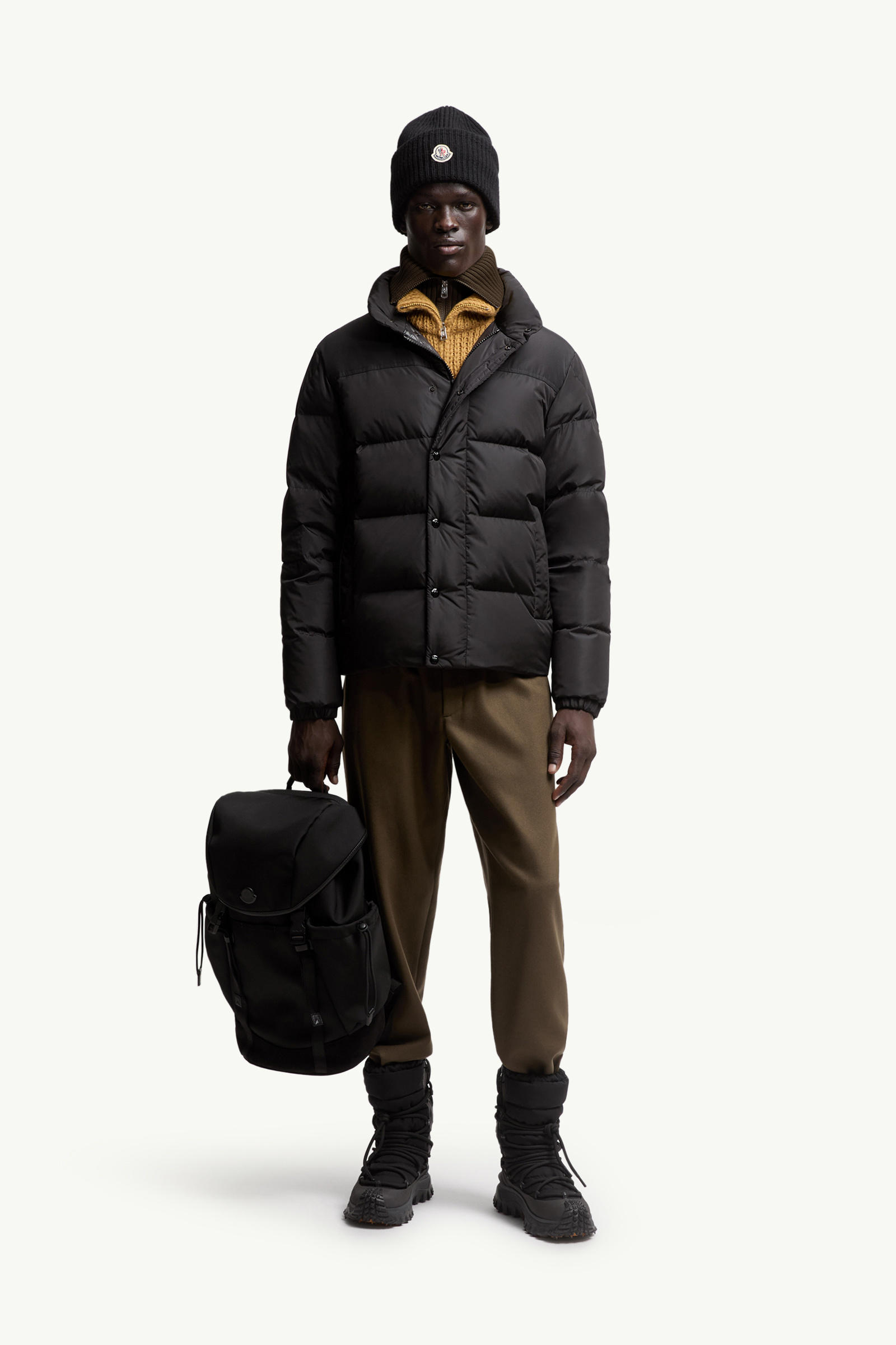 Virolais Short Down Jacket Men Black Moncler 0