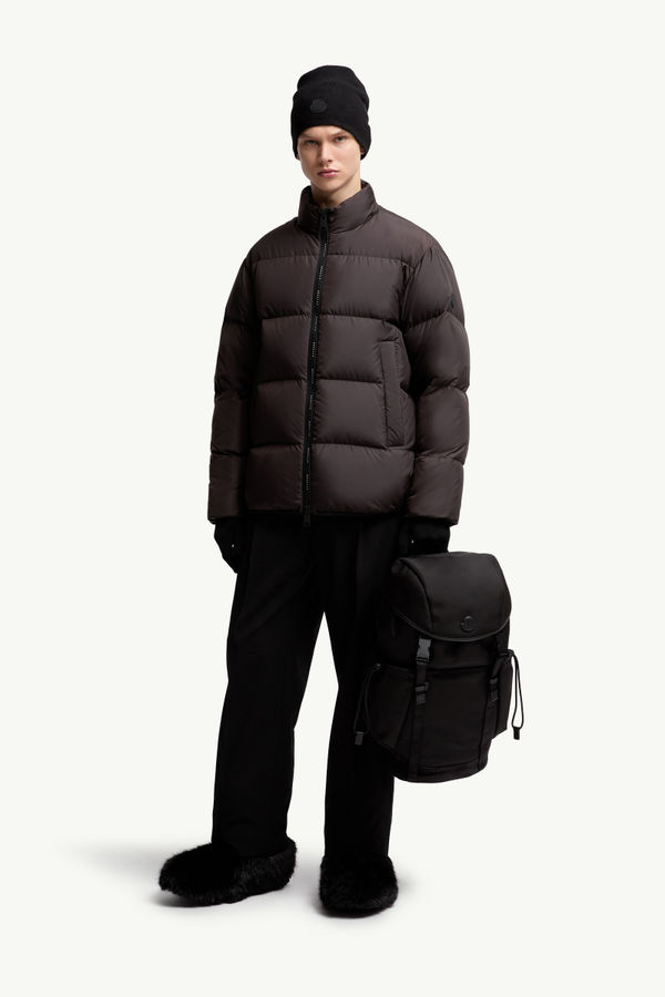 Erterle kurze Daunenjacke Herren Braun Moncler 0