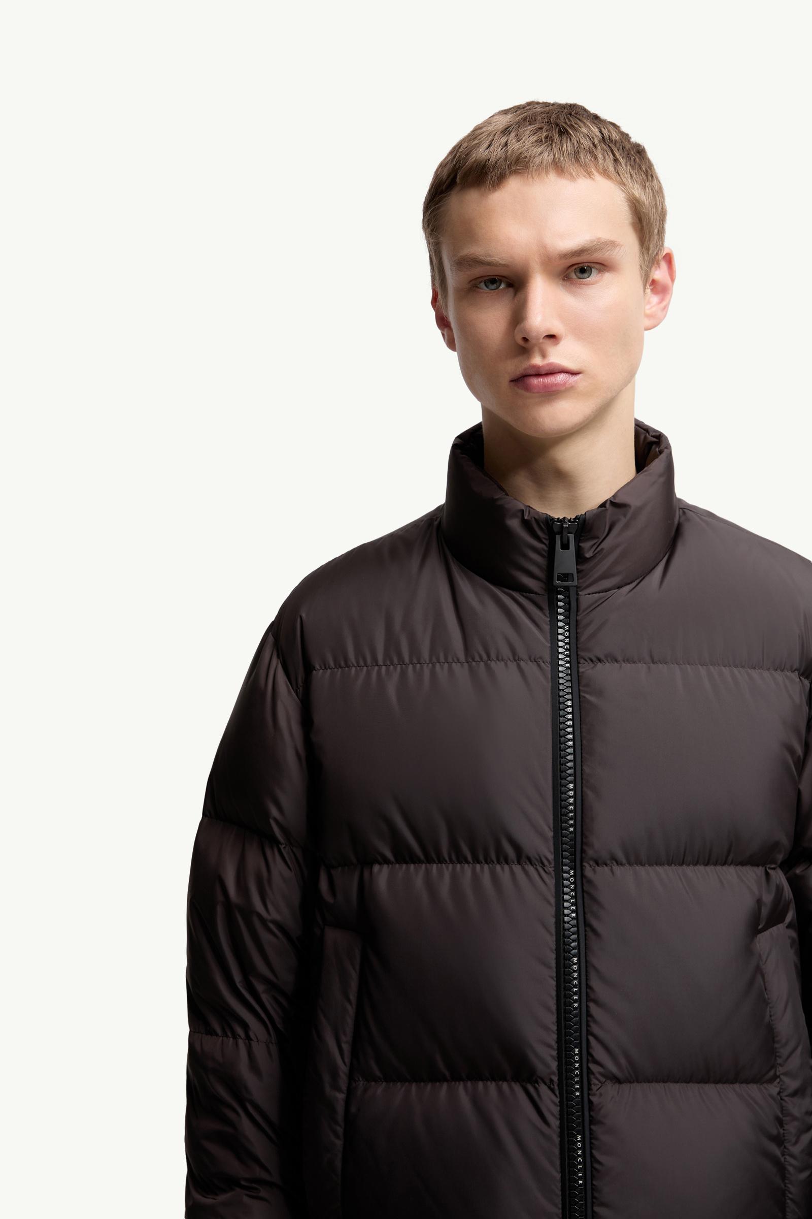 Brown Erterle Short Down Jacket - Short Down Jackets for Men