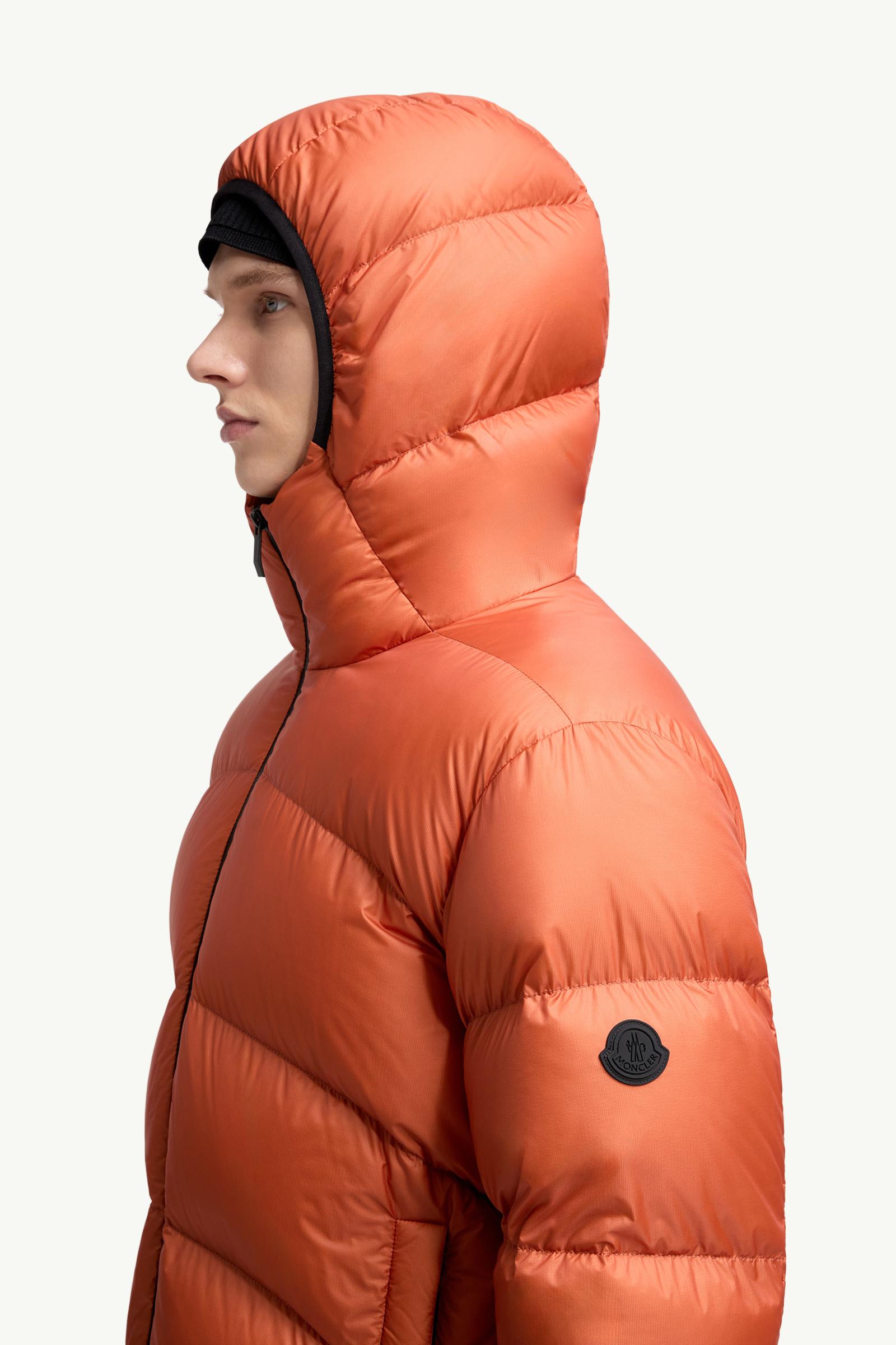 Fulcran Hooded Short Down Jacket Men Dark Orange Moncler 1