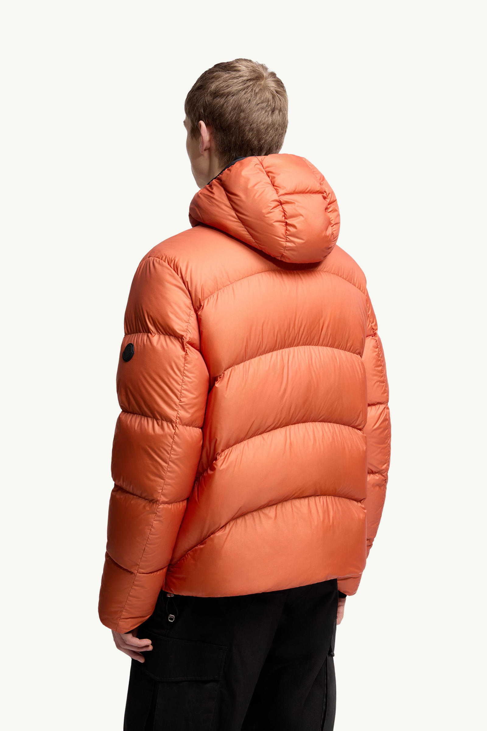 Fulcran Hooded Short Down Jacket Men Dark Orange Moncler 4