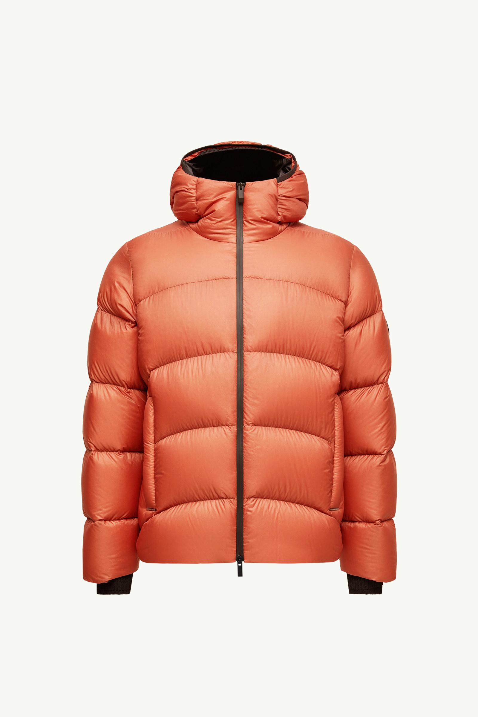★SALE★MONCLER ダウンジャケット オレンジ　サイズ2 Dark Orange Fulcran Hooded Short Down Jacket - Short Down Jackets