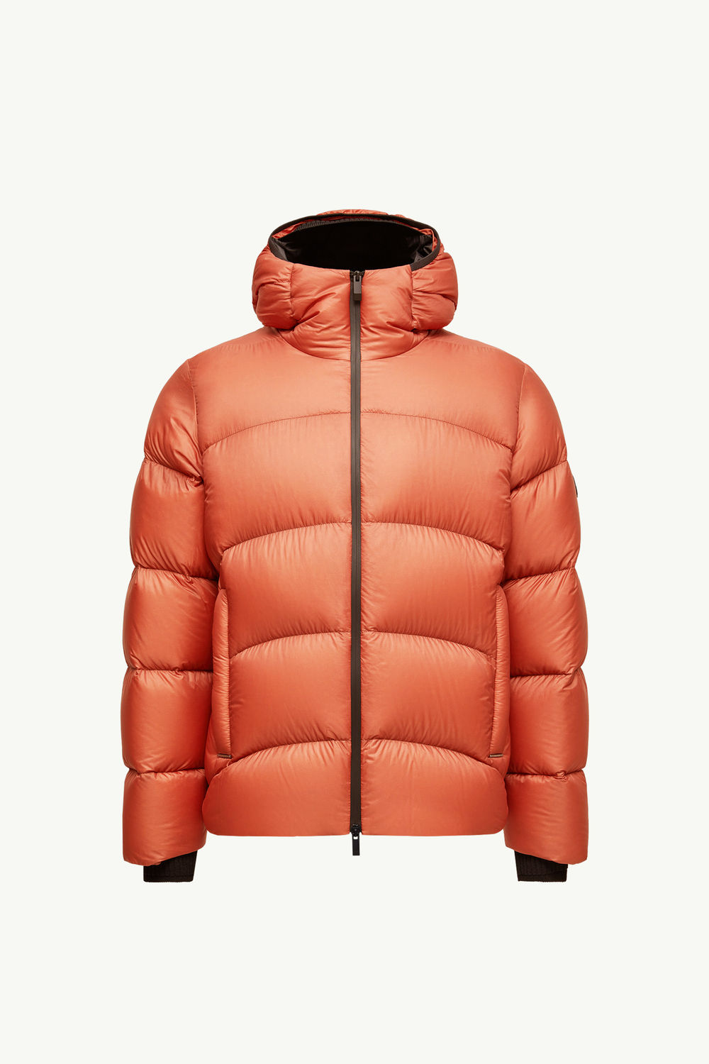 Fulcran Hooded Short Down Jacket Men Dark Orange Moncler 2