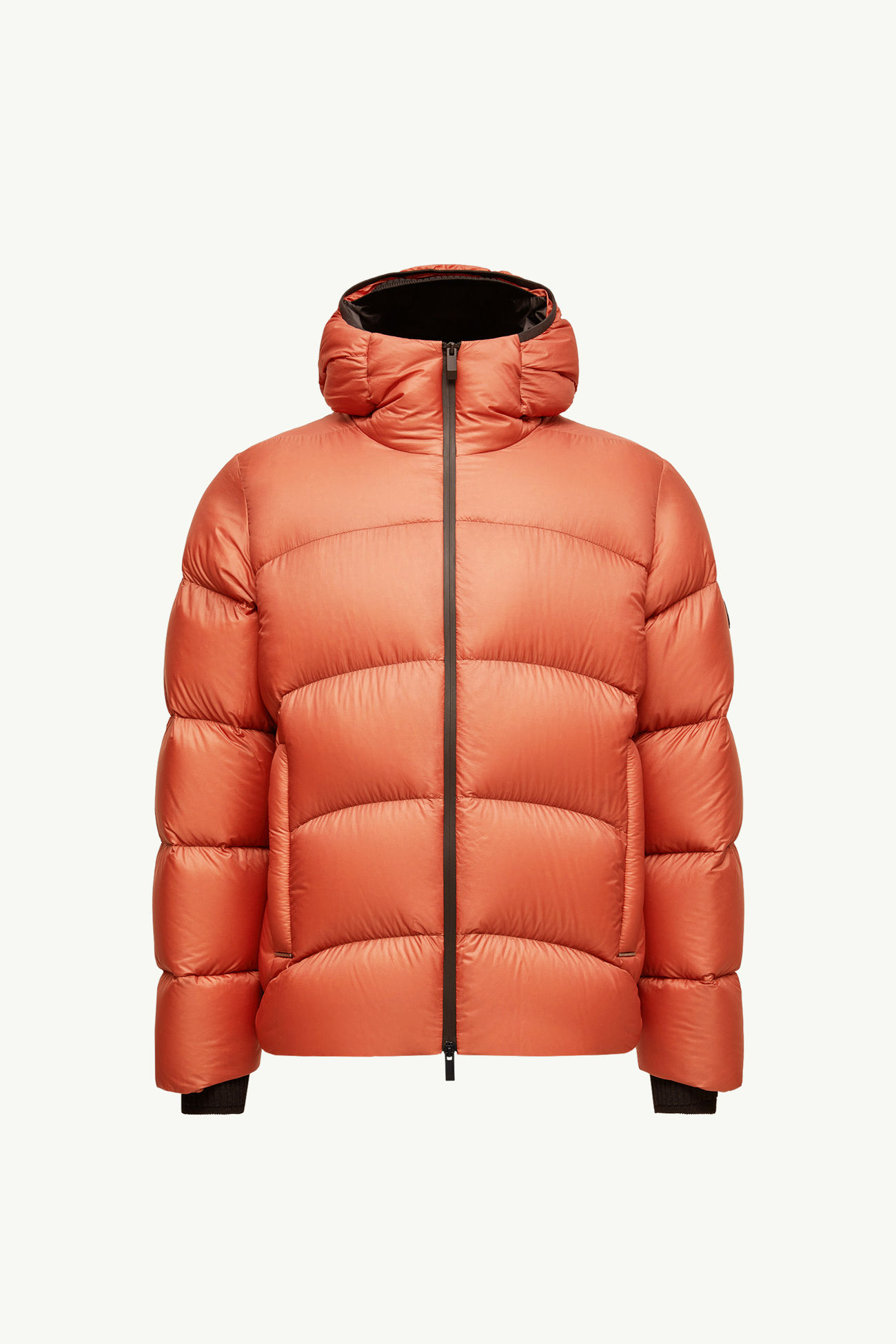 Fulcran Hooded Short Down Jacket Men Dark Orange Moncler 2