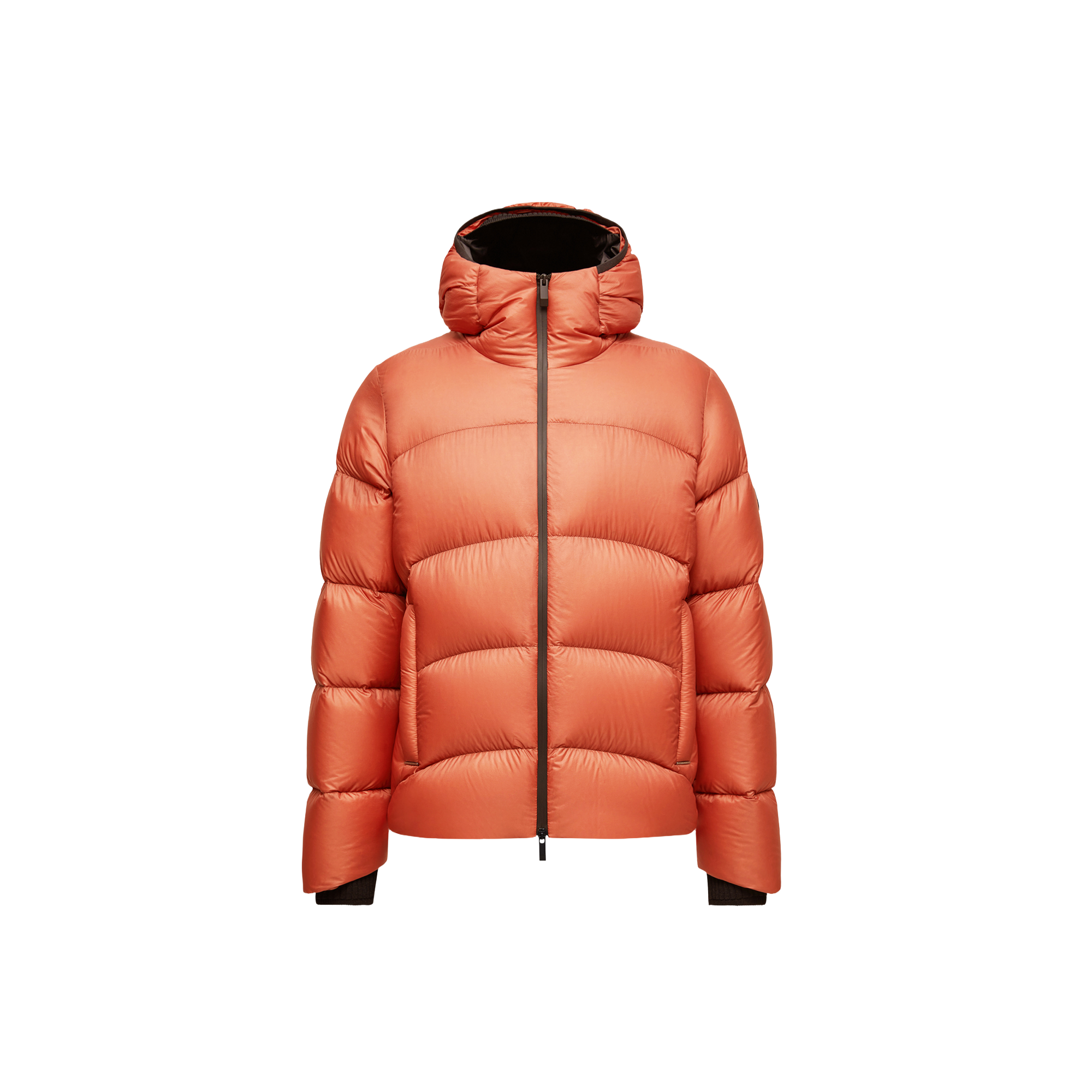 MONCLER COLLECTION Fulcran Hooded Short Down Jacket, Men, Orange, Size: 4