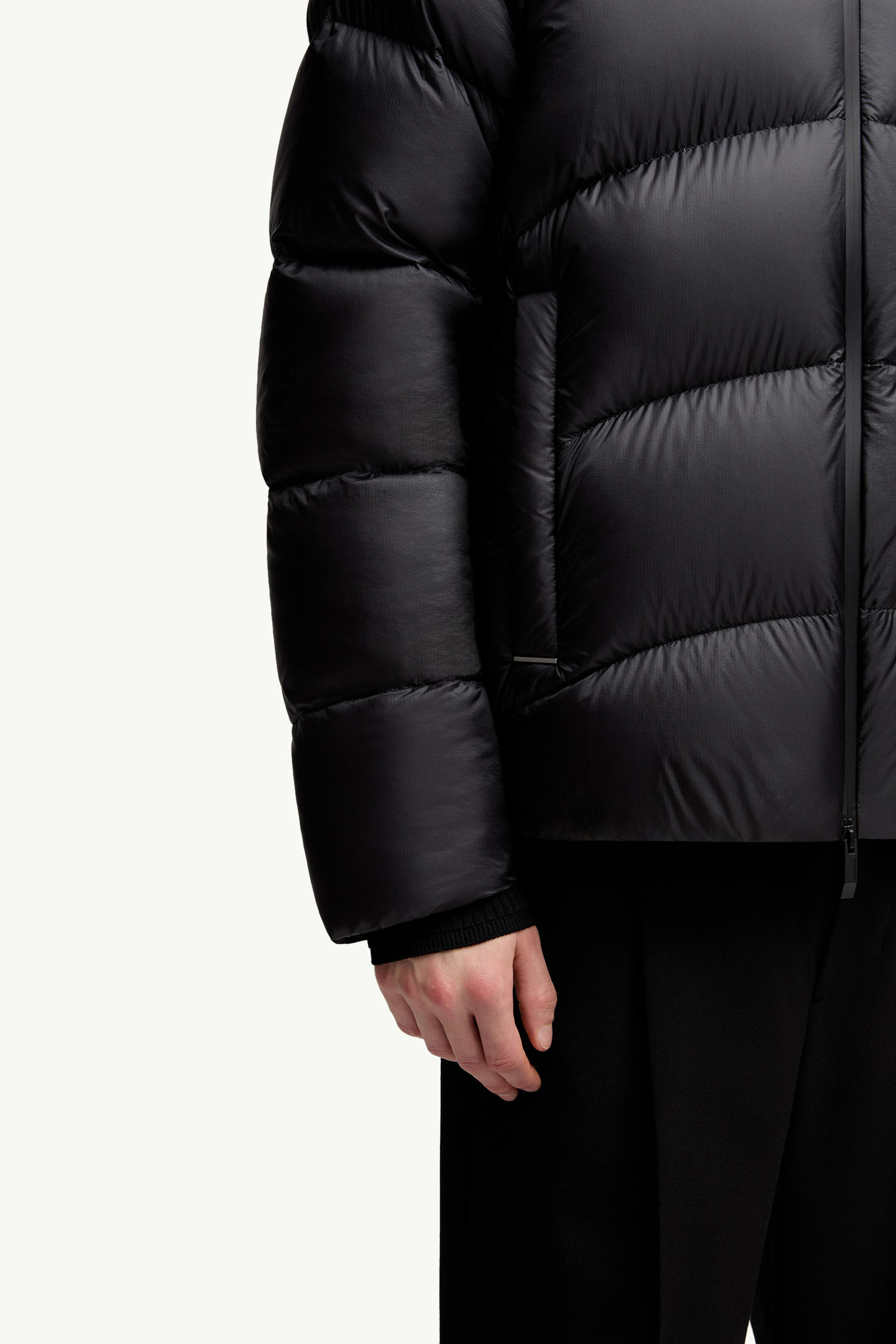 Fulcran Hooded Short Down Jacket Men Black Moncler 6
