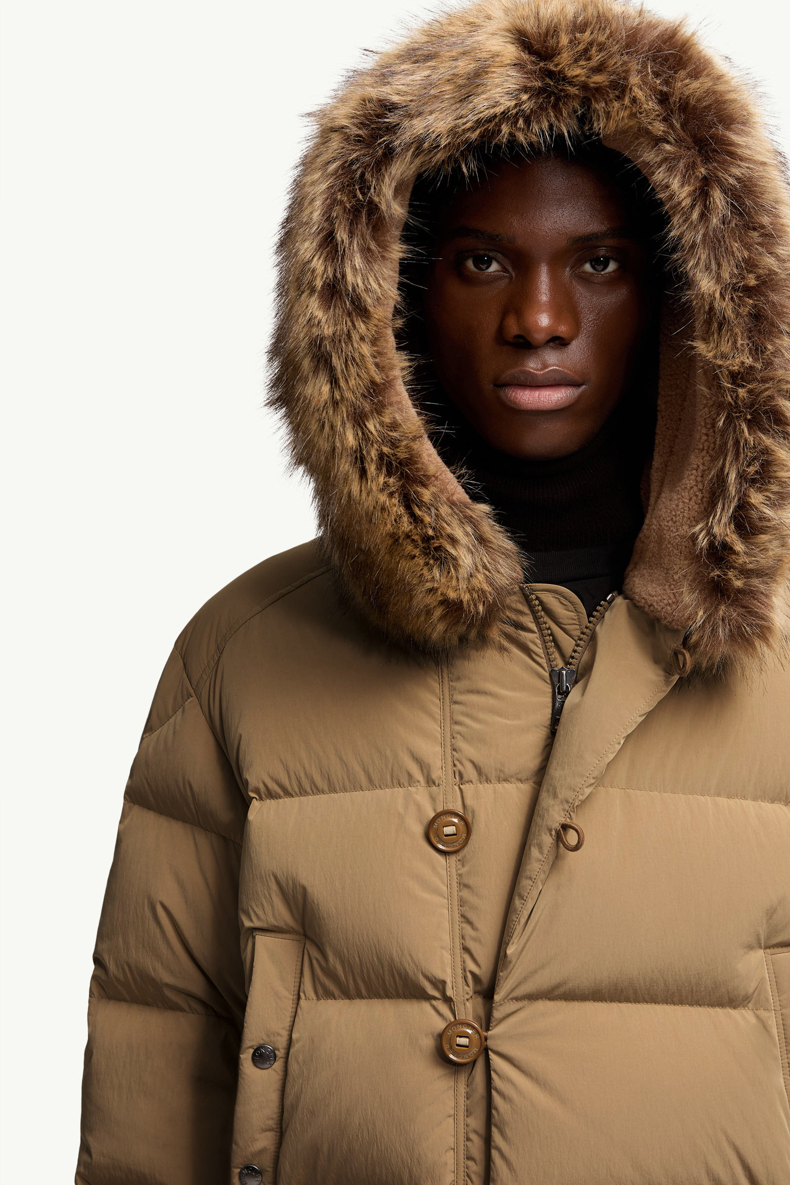Doudoune courte à capuche Luynes Hommes Beige Moncler 6