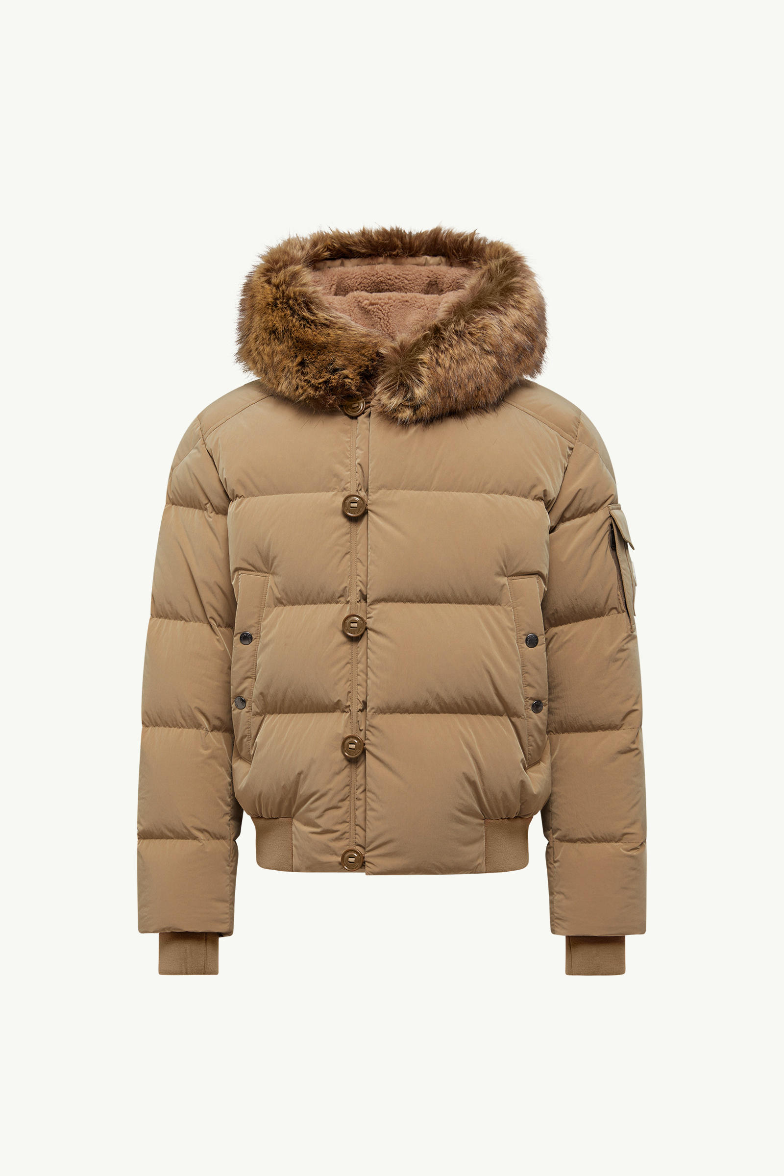 Doudoune courte à capuche Luynes Hommes Beige Moncler 2