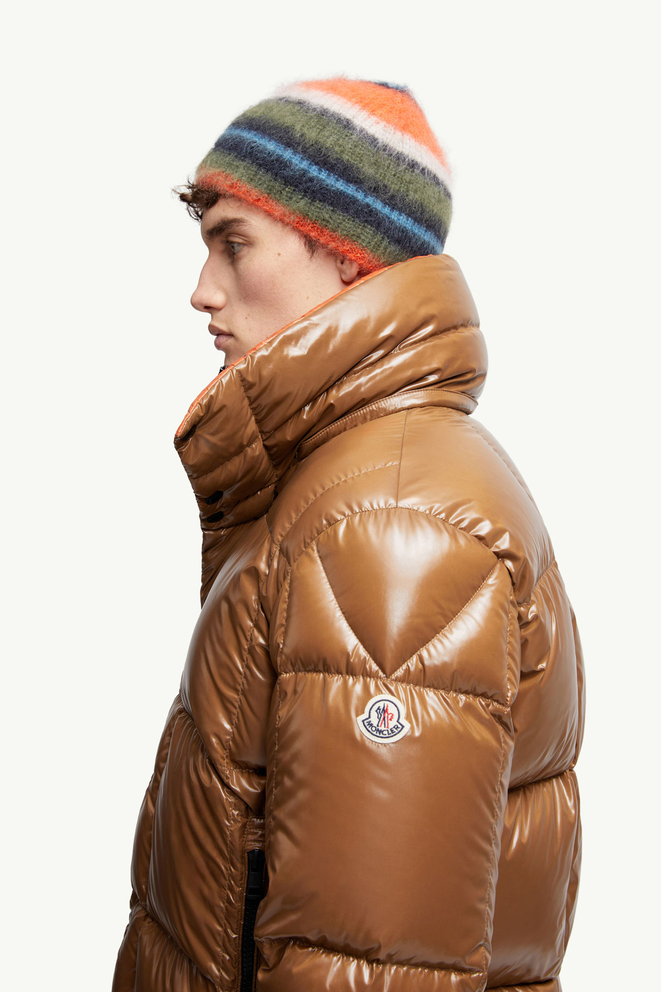 Parana 후드 쇼트 다운 재킷 남성 라이트 브라운 Moncler 1