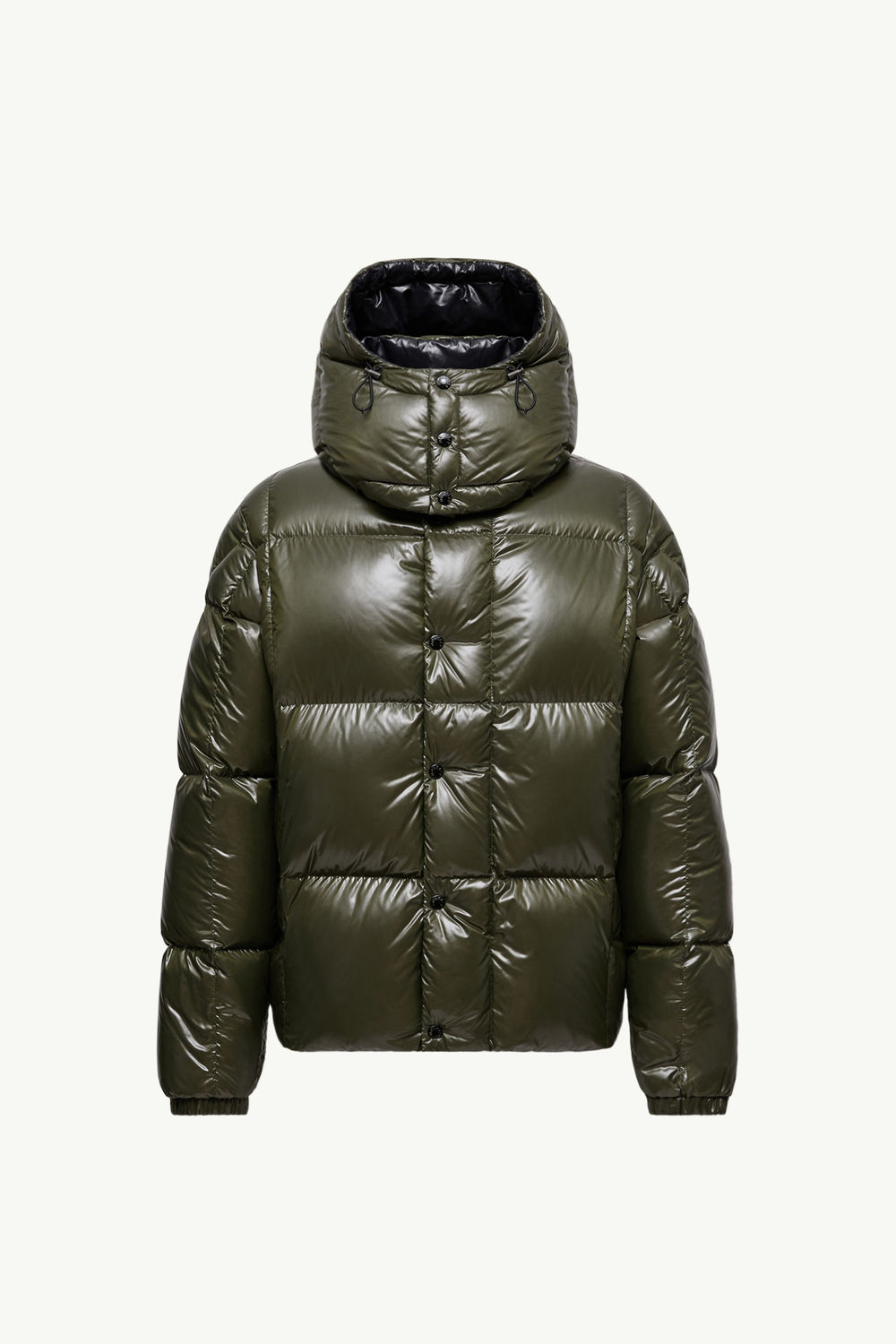 Parana Hooded Short Down Jacket Men Olive Green Moncler 2