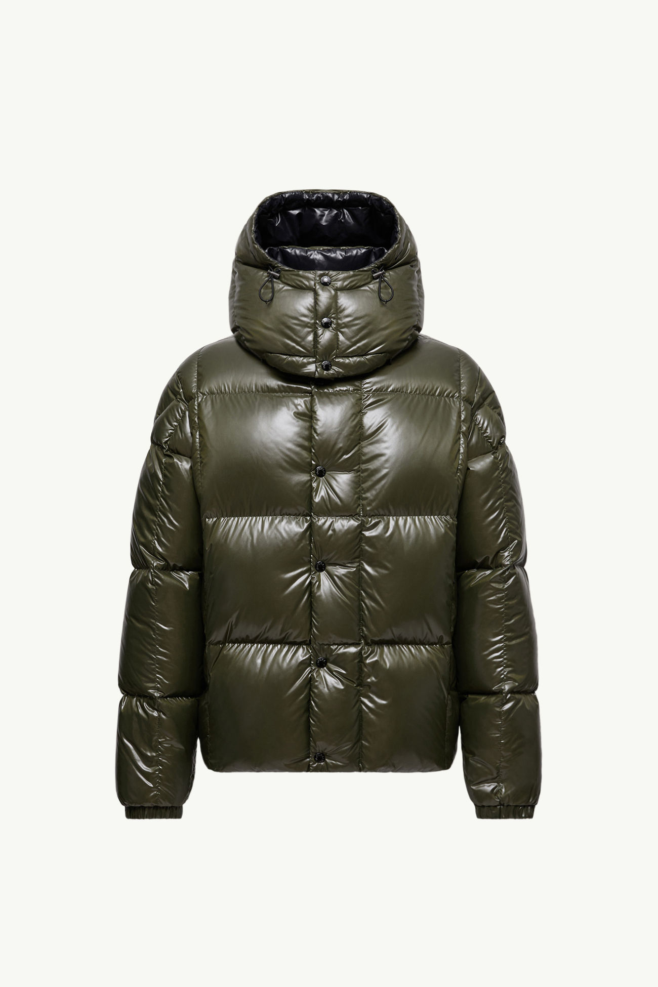 Plumífero corto con capucha Parana Hombre Verde Oliva Moncler 2