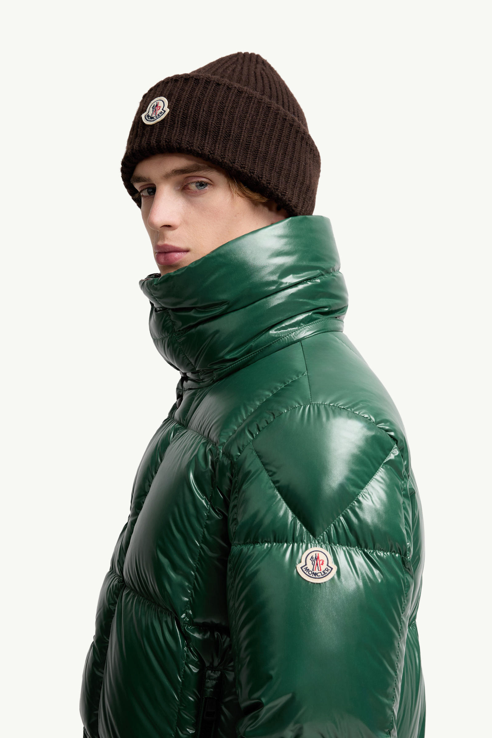 Parana Hooded Short Down Jacket Men Emerald Green Moncler 1