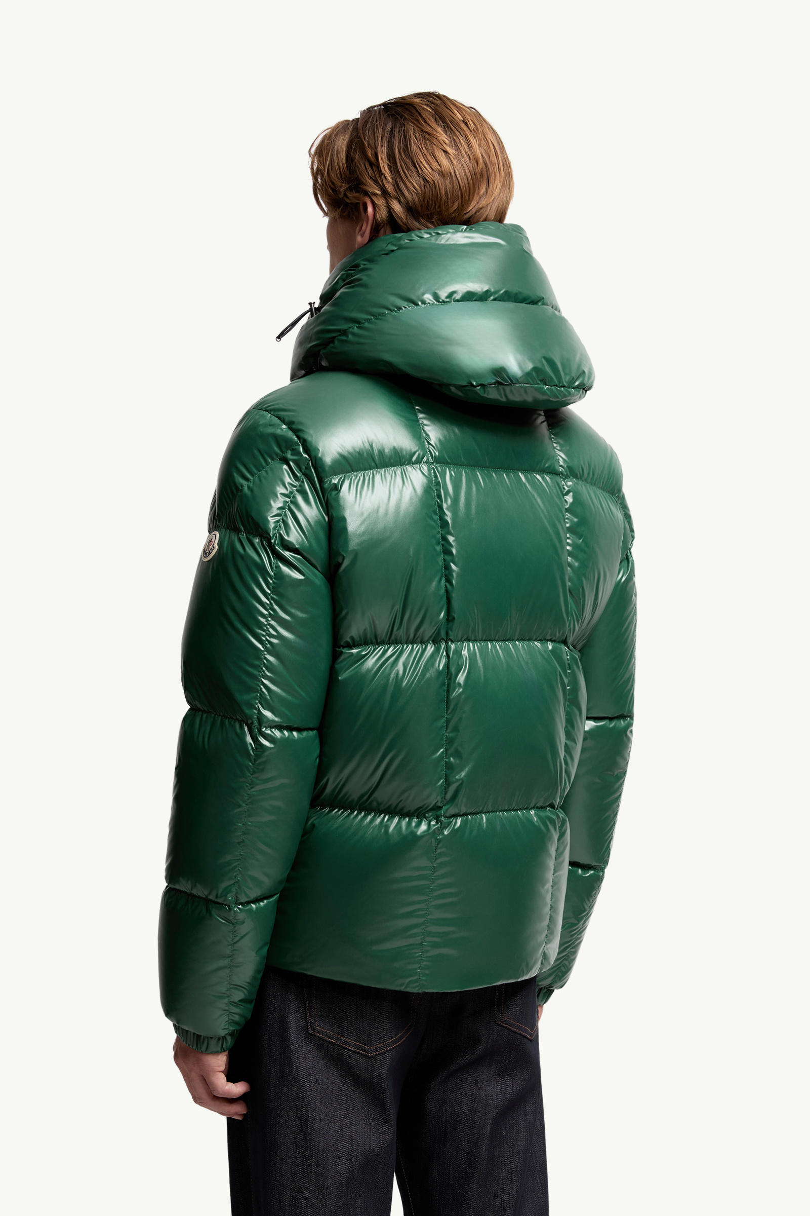 Parana Hooded Short Down Jacket Men Emerald Green Moncler 4