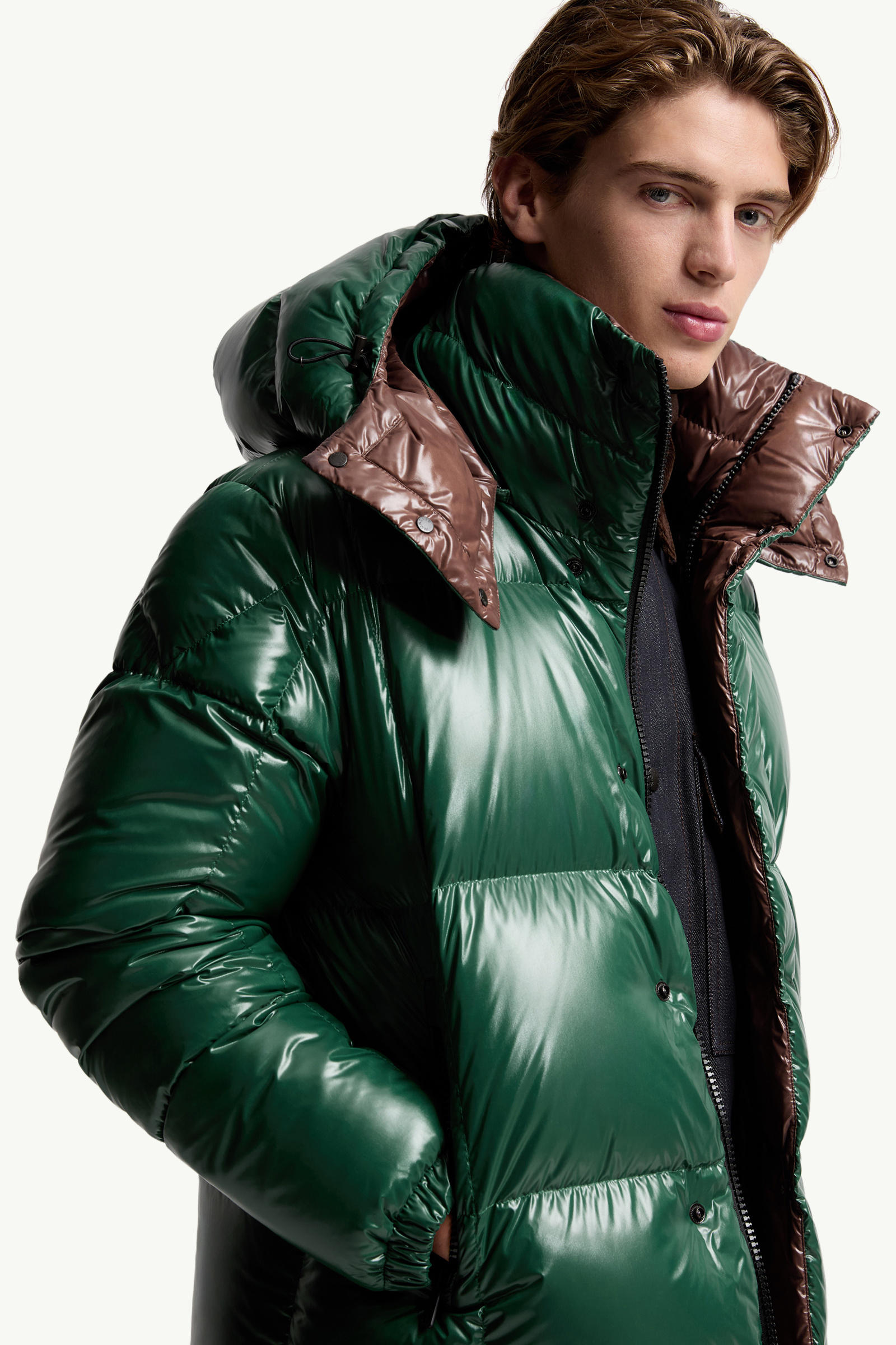 Doudoune courte à capuche Parana Hommes Vert Émeraude Moncler 5