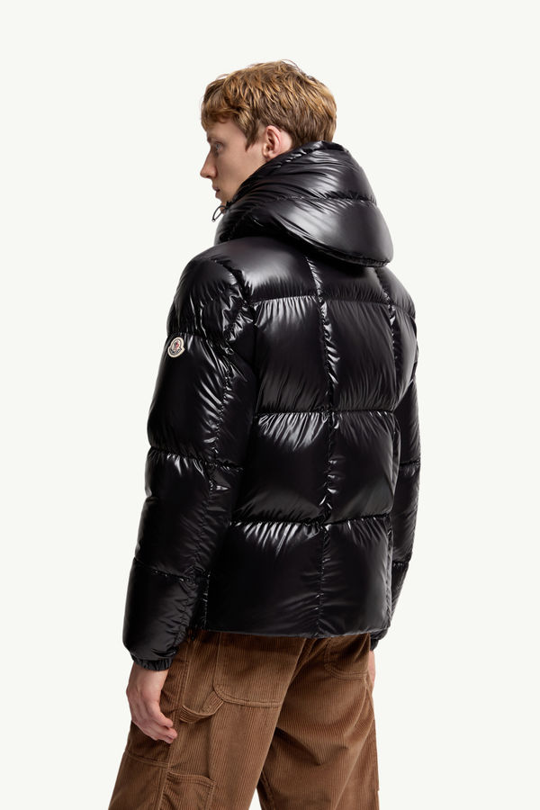 Parana Hooded Short Down Jacket Men Black Moncler 4