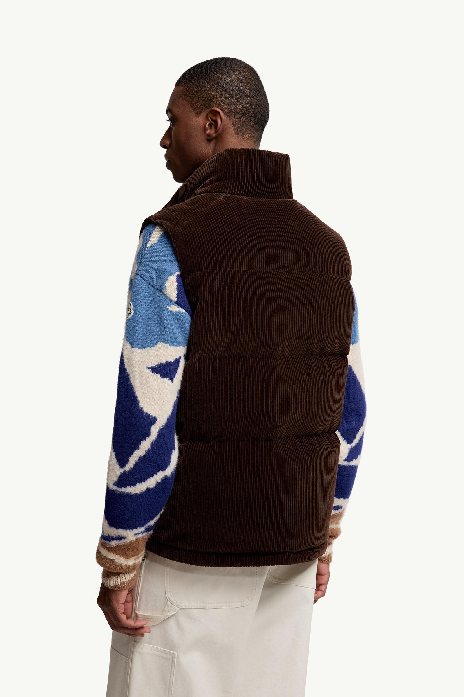 ブラウン Agen ベスト : ジレ 向けの メンズ | モンクレール