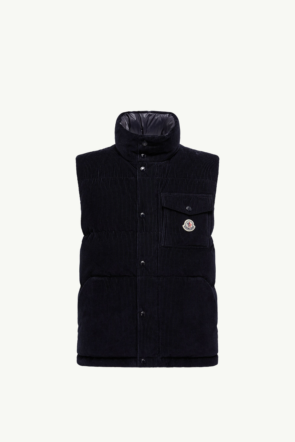 Agen男士灯芯绒羽绒马甲 男士 海军蓝色 Moncler 2